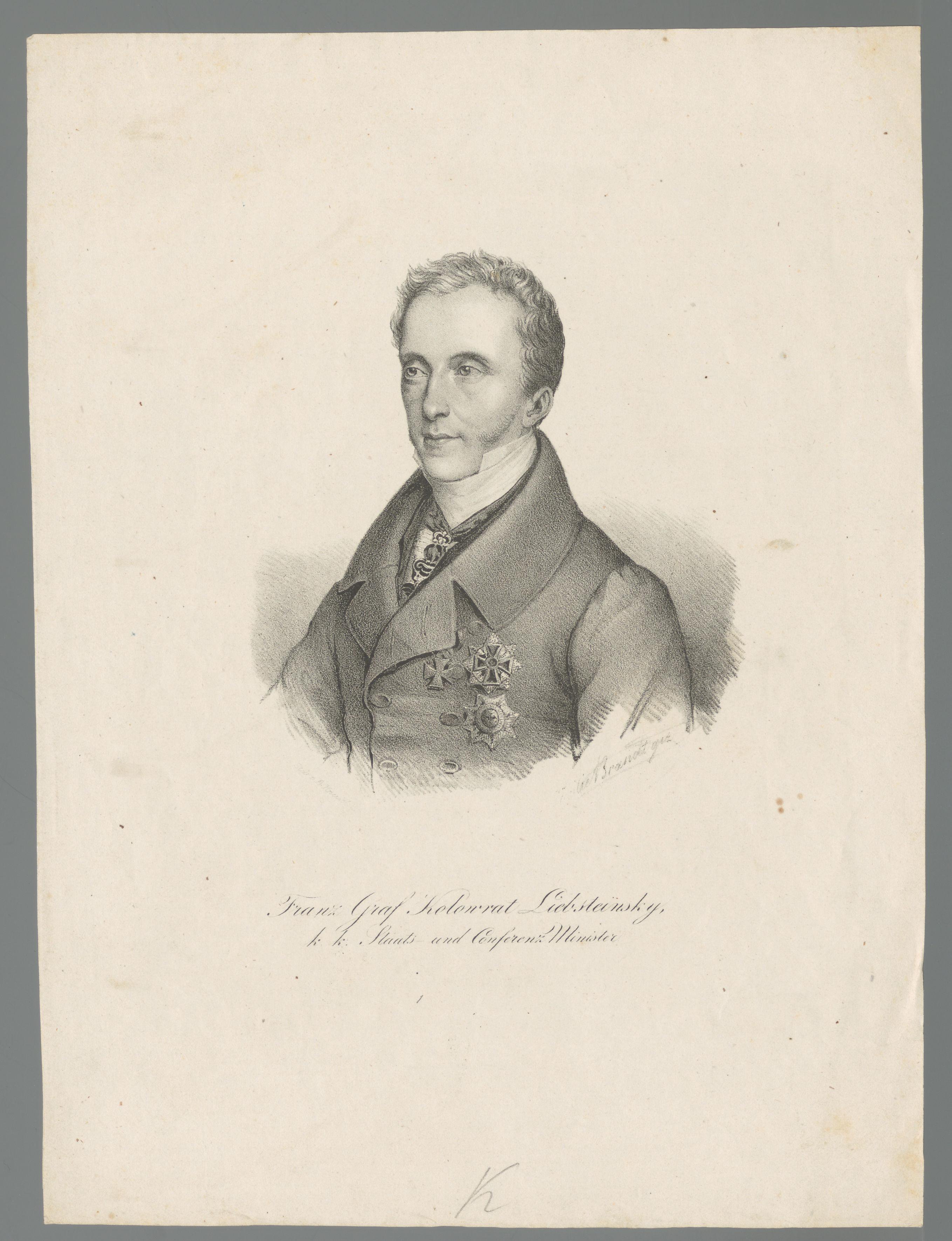 Portret van Franz Anton von Kolowrat-Liebsteinsky