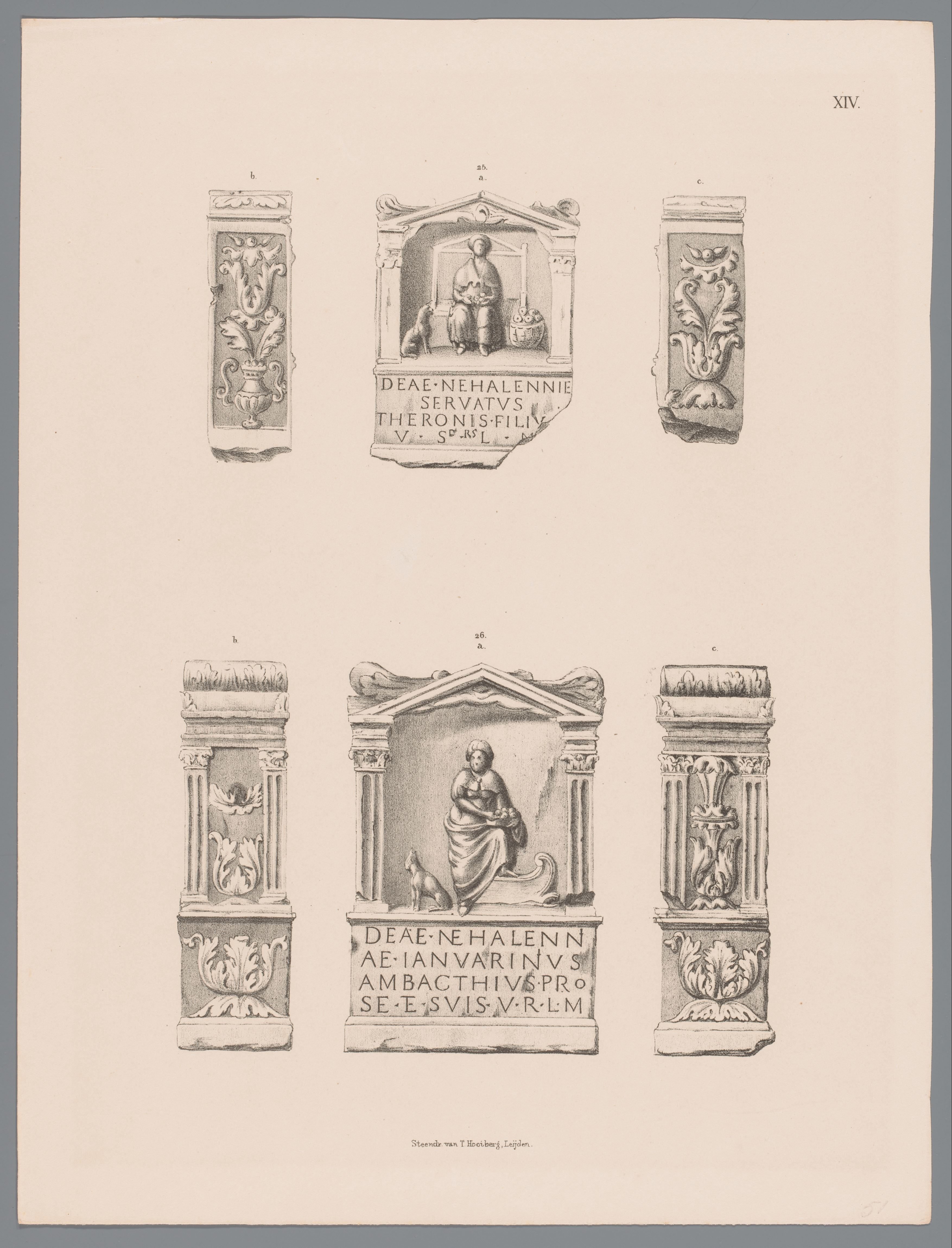 Twee Nehalennia-altaren, pl. XIV