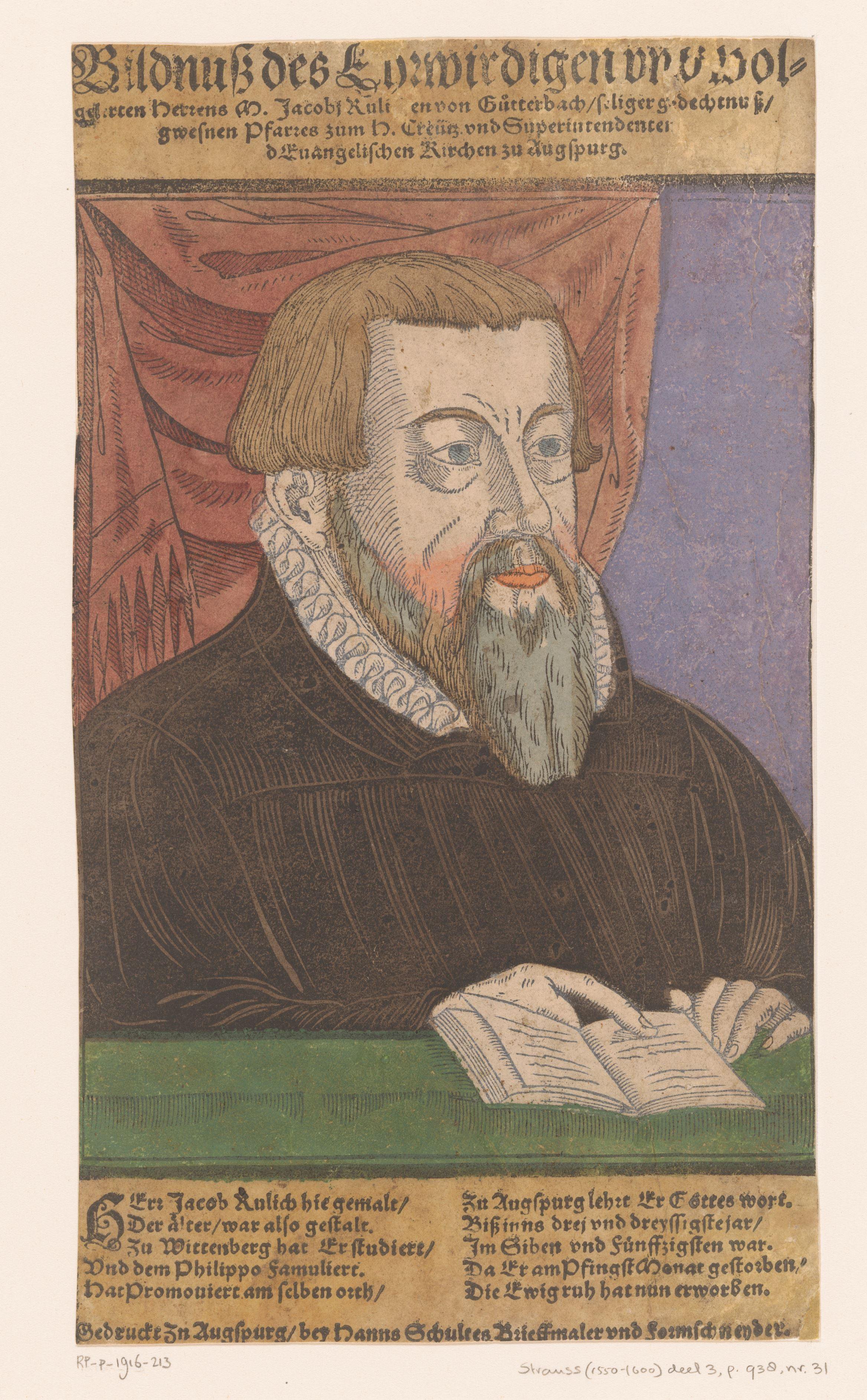 Portret van Jacob Ruelich