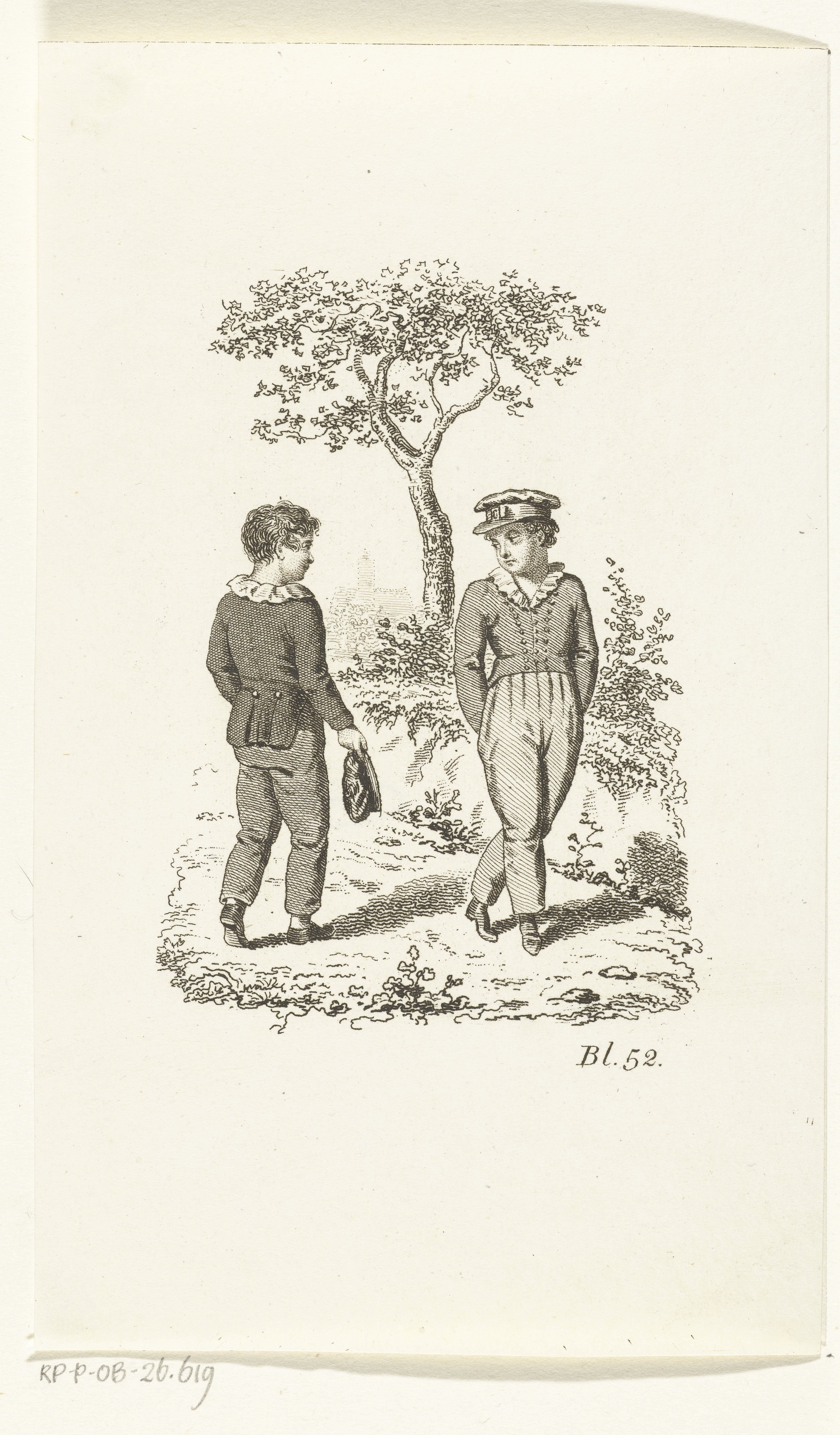 Twee jongens ontmoeten elkaar