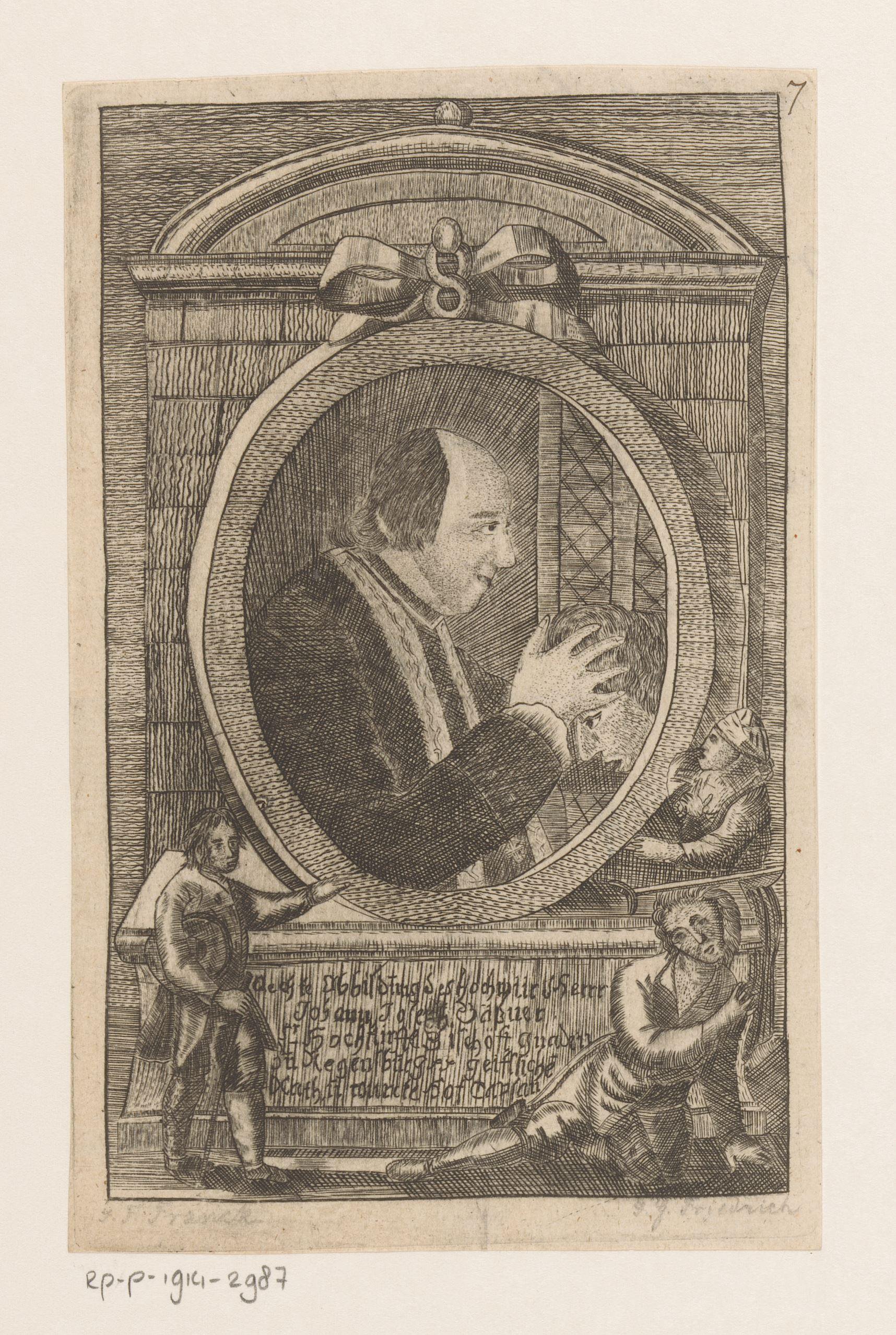 Portret van Johann Joseph Gassner