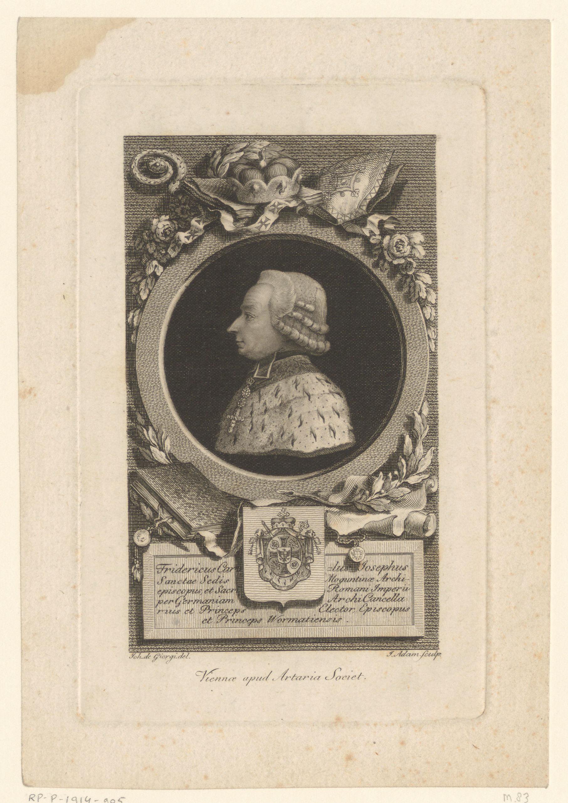 Portret van Friedrich Karl Joseph von Erthal