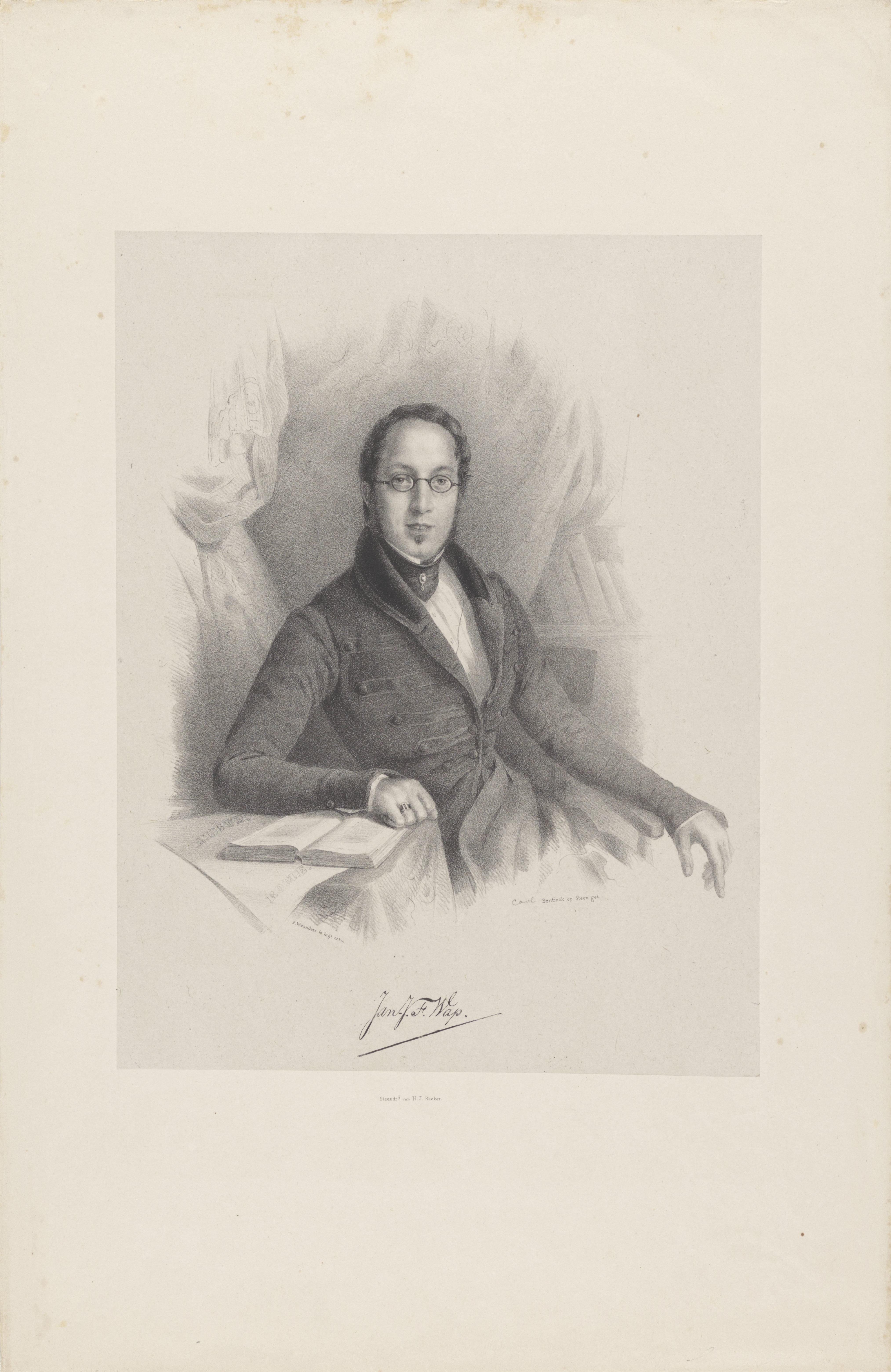 Portret van Johannes Jacobus Franciscus Wap