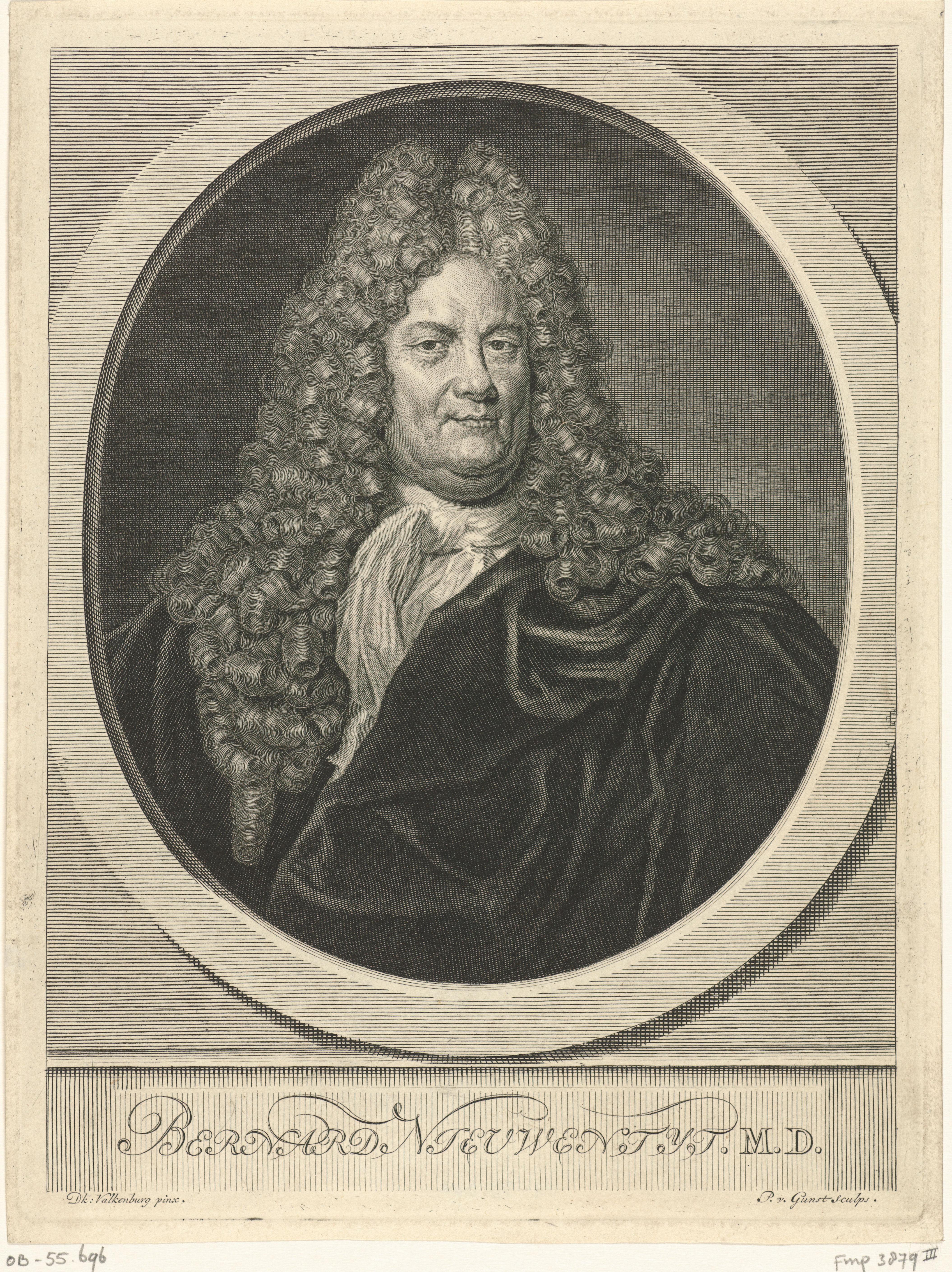 Portret van Bernard Nieuwentijt