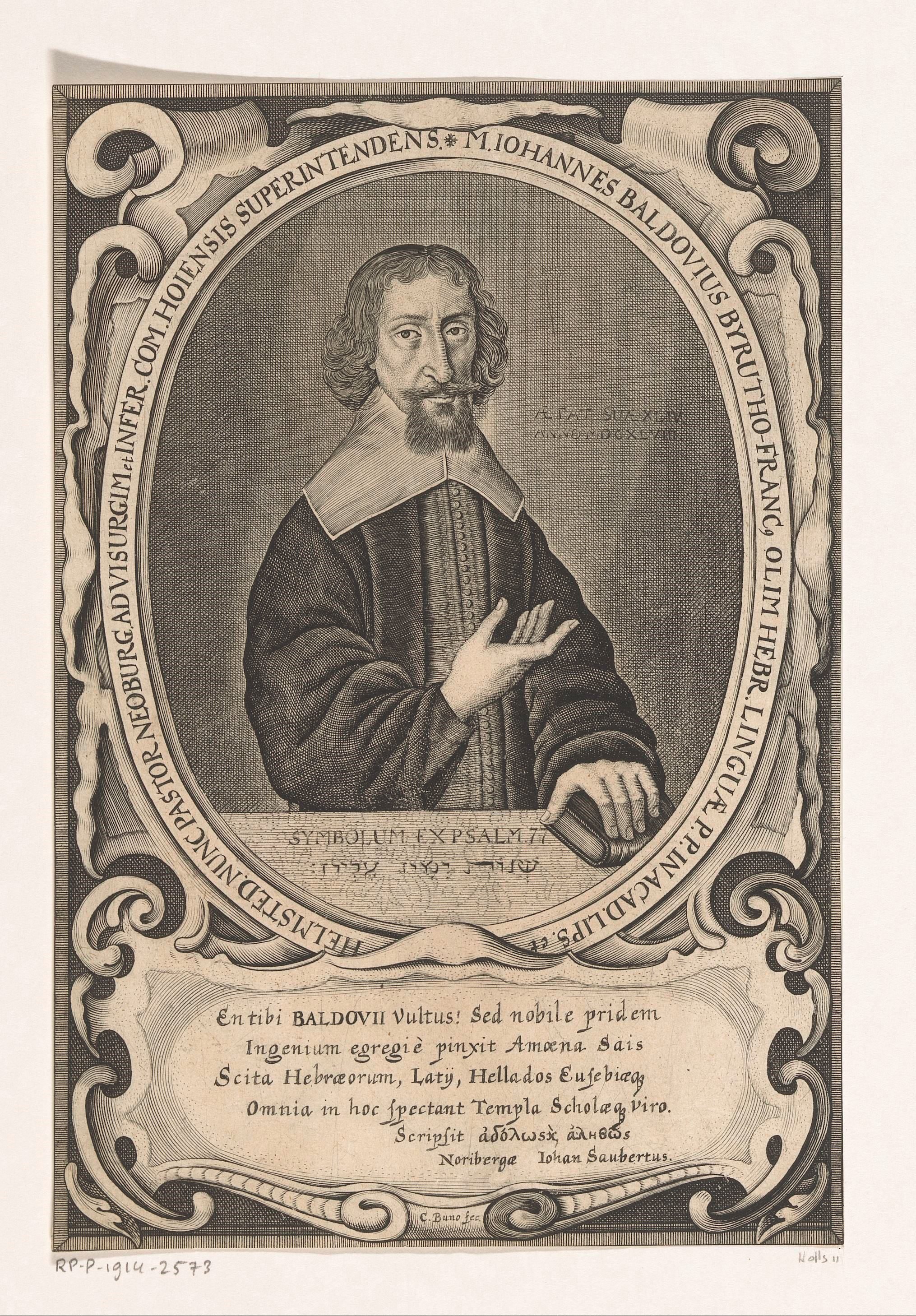 Portret van Johannes Baldovius