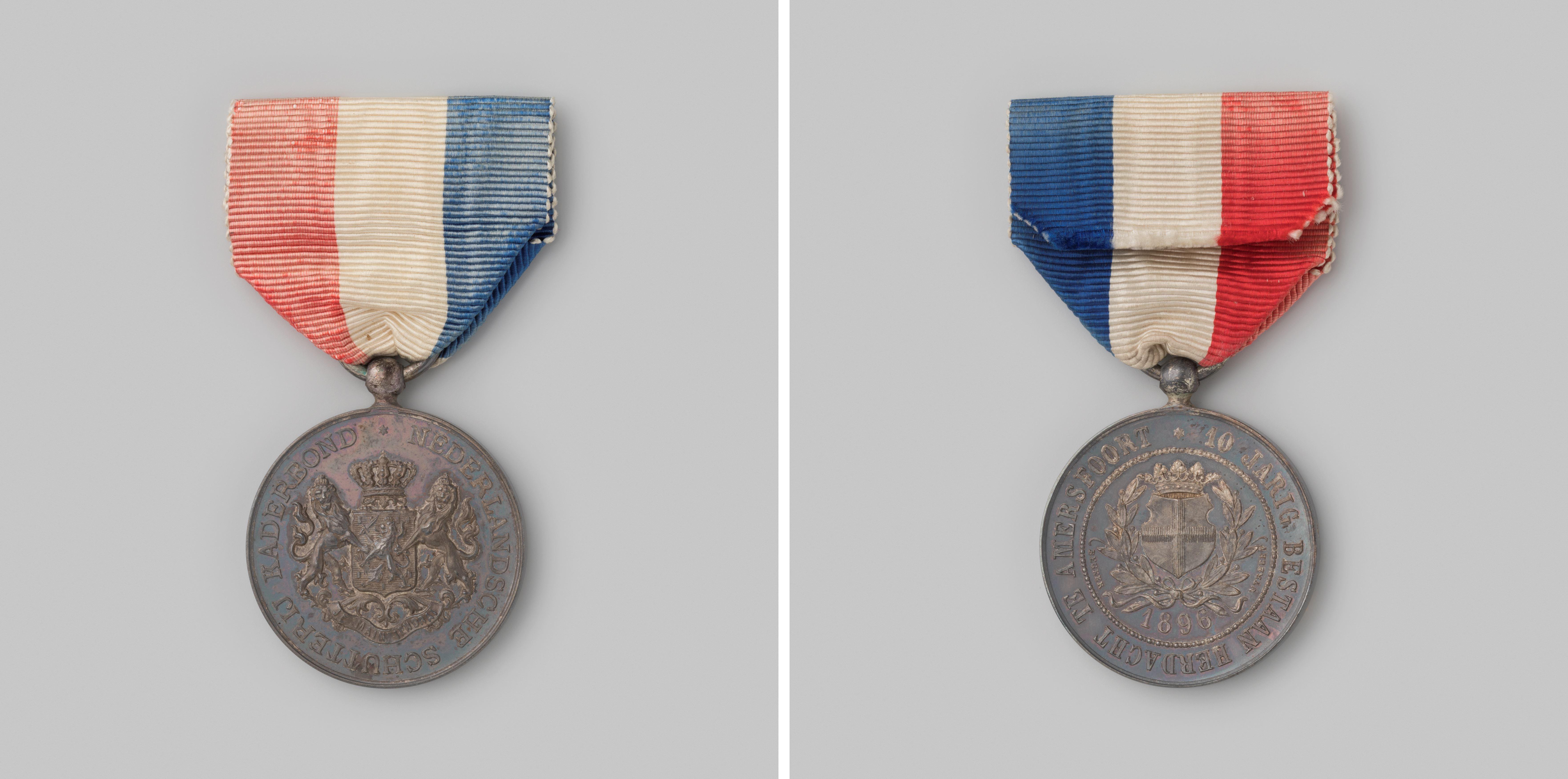 Gedenkpenning van het tienjarig bestaan van de Nederlandsche Schutterij Kaderbond