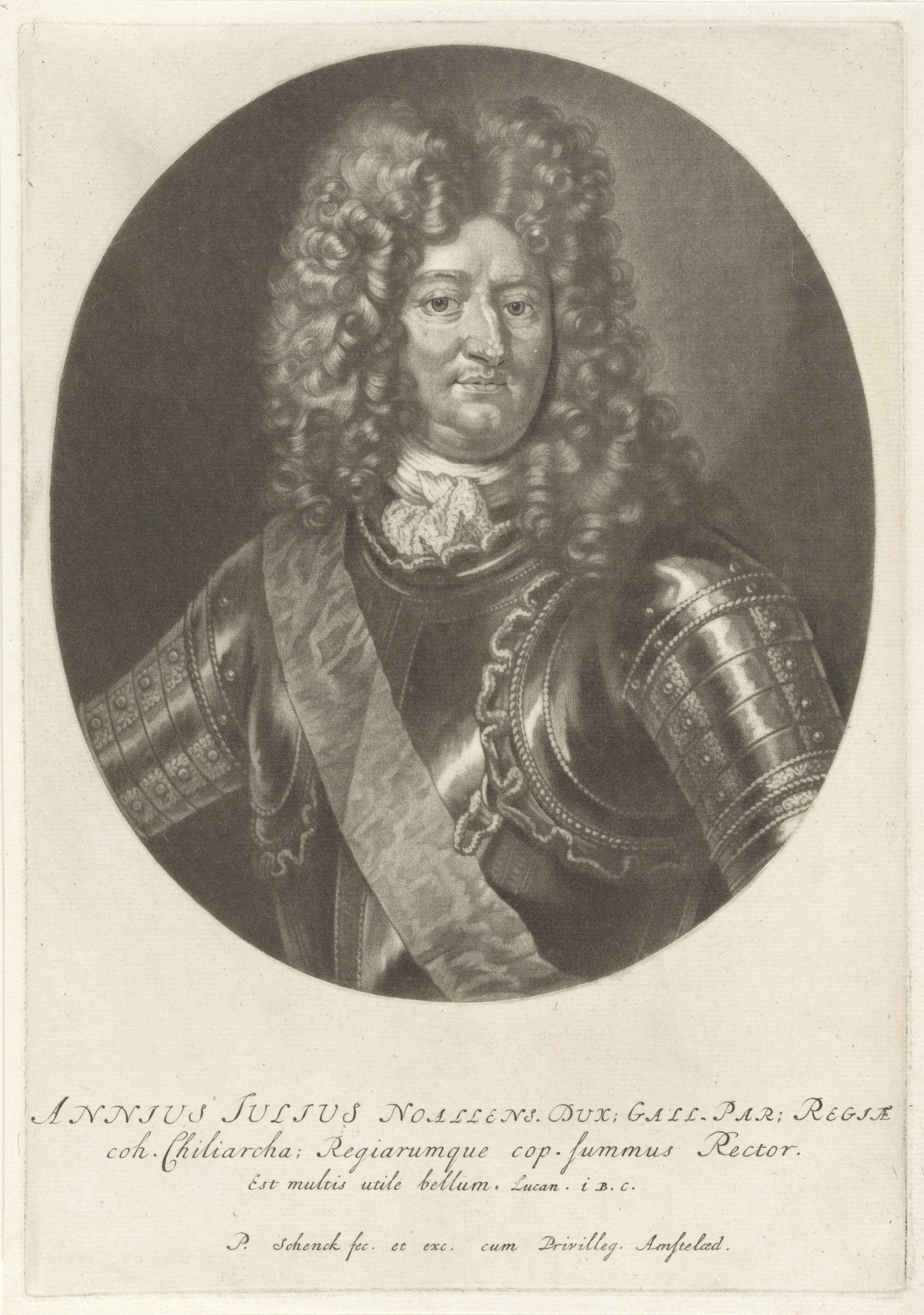 Portret van Anne Jules hertog van Noailles