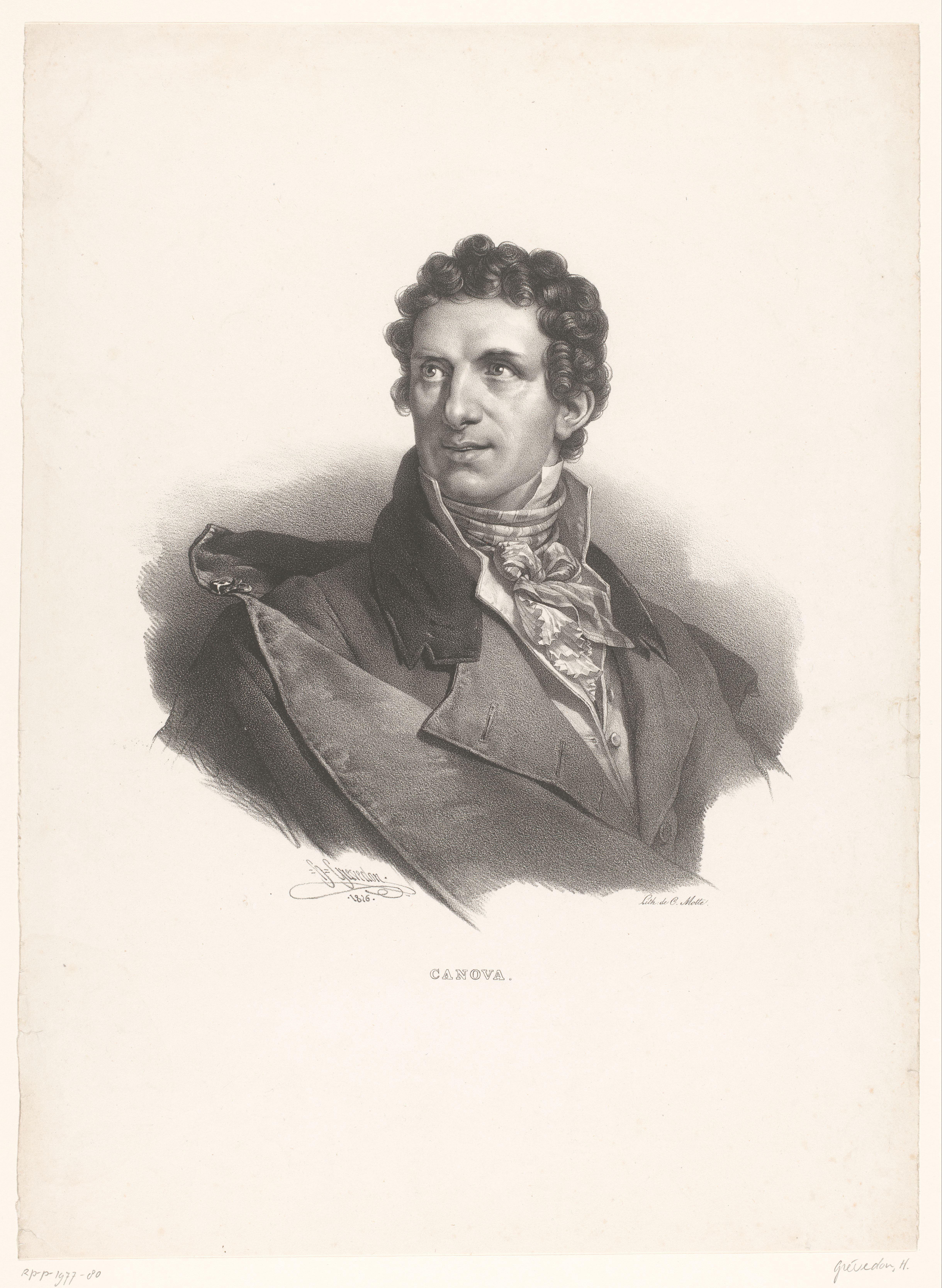Portret van Antonio Canova