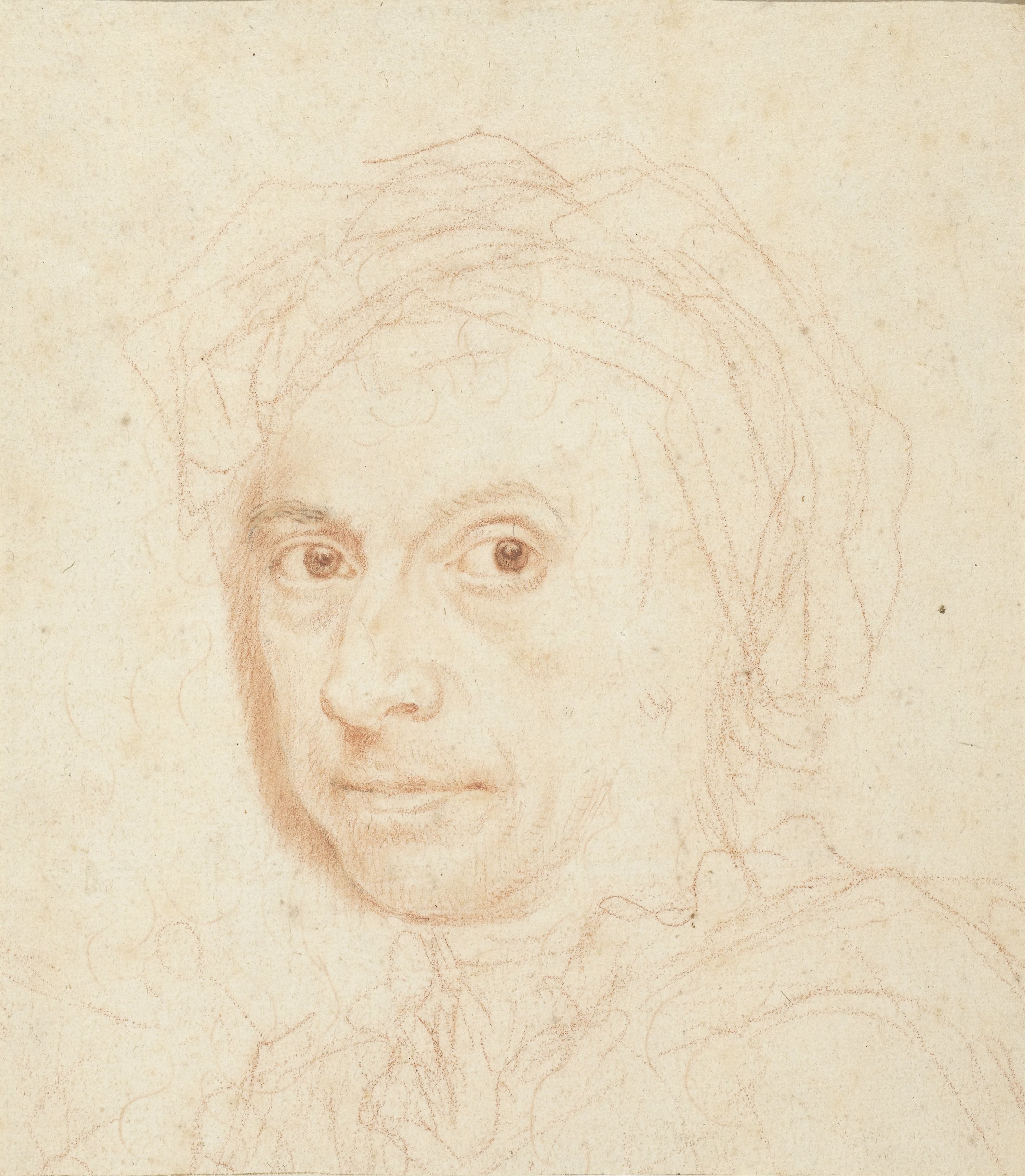 Studie voor een portret van een man
