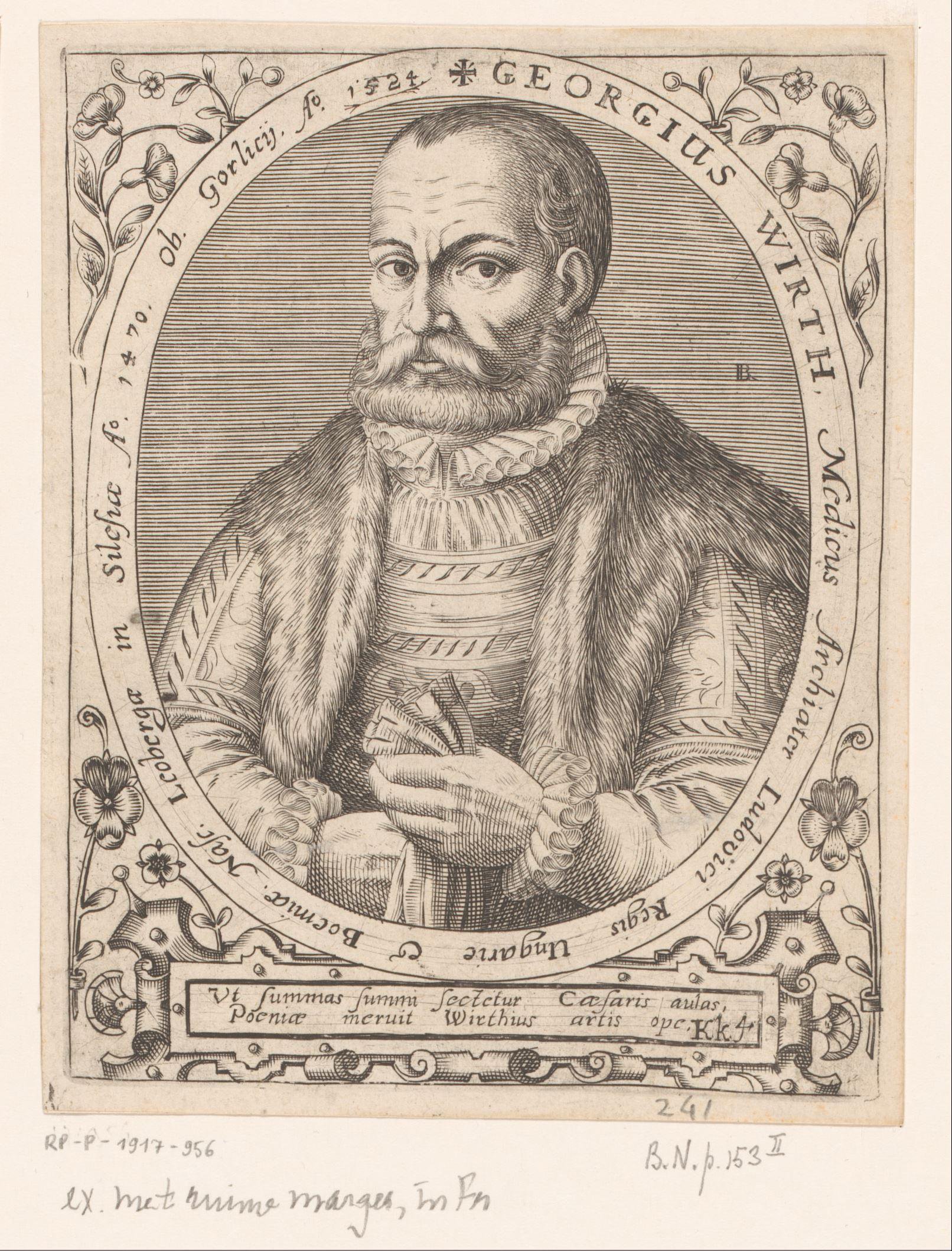 Portret van Georgius Wirth