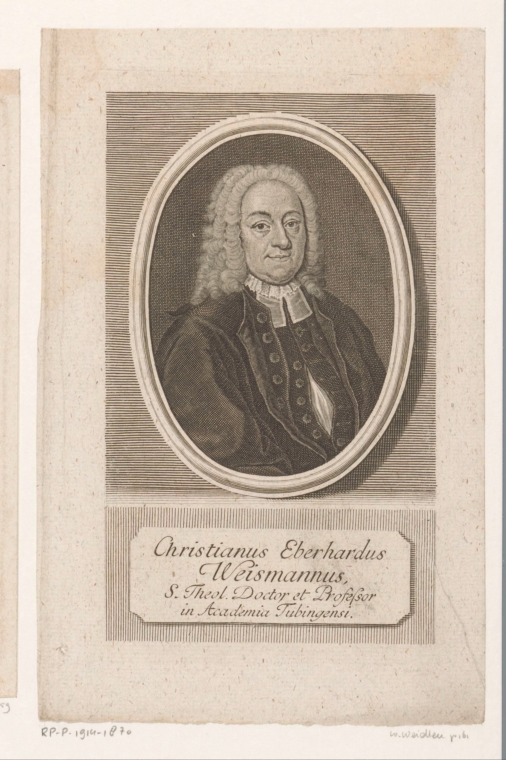 Portret van Christian Eberhard Weißmann