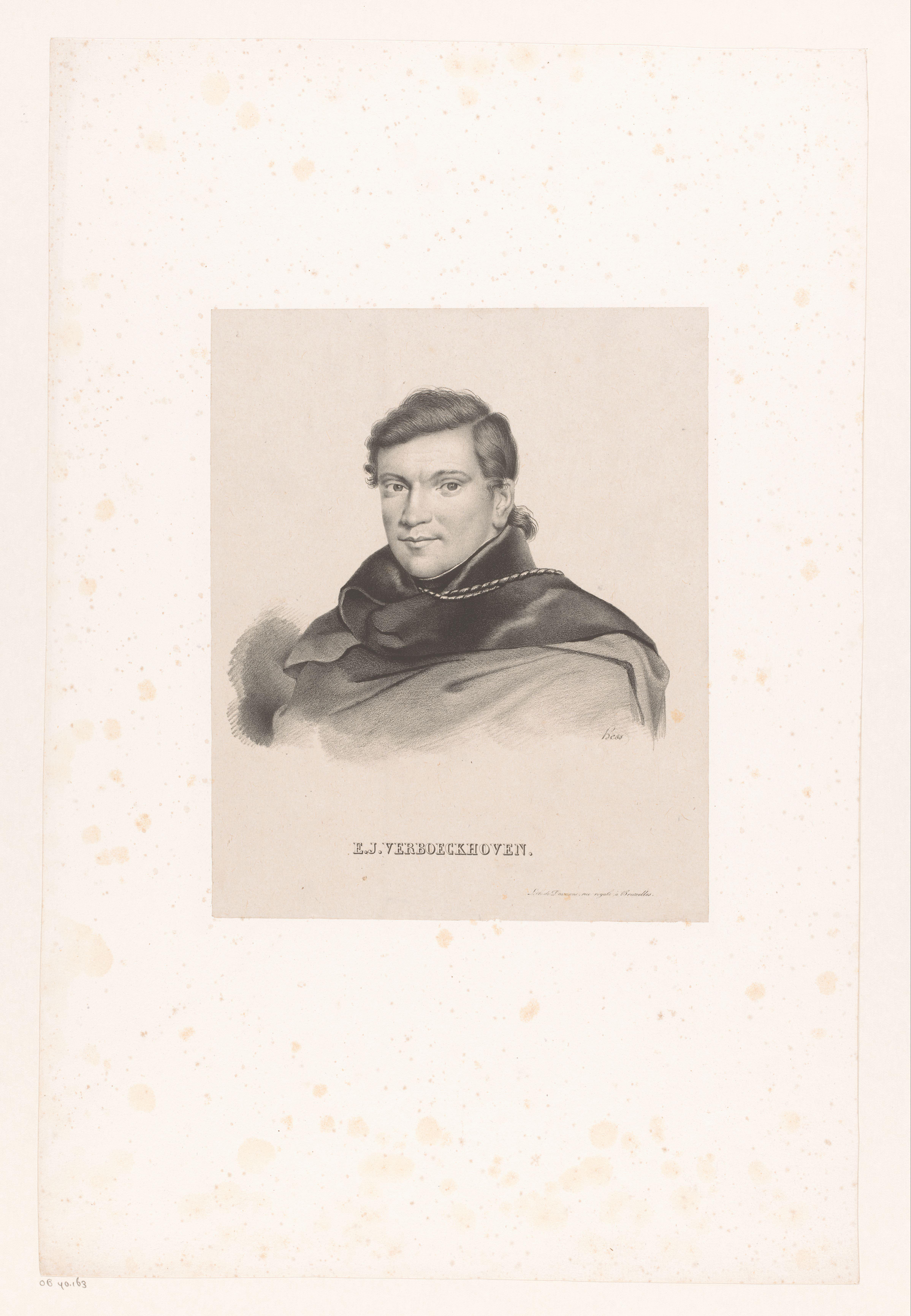 Portret van Eugène Verboeckhoven