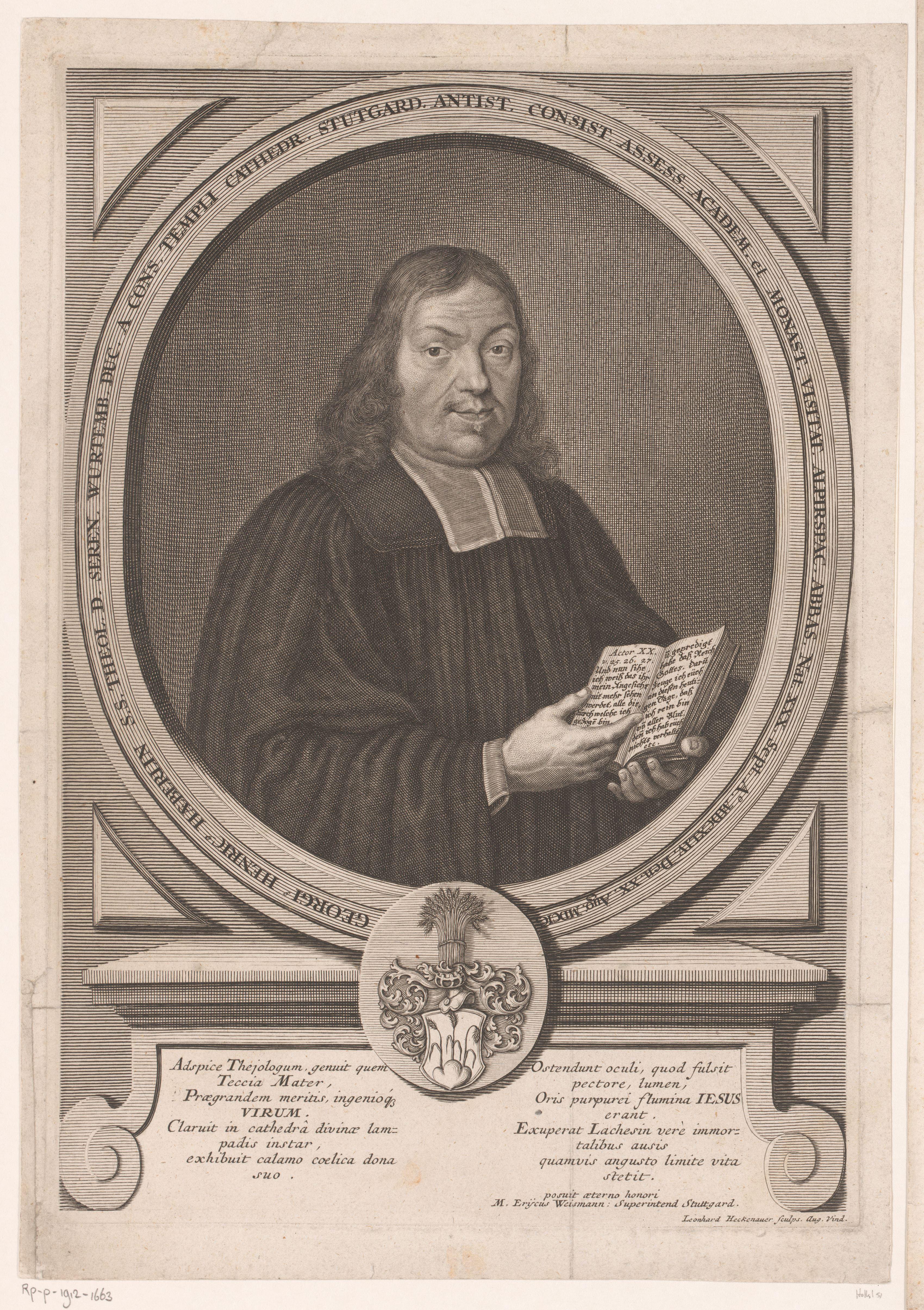 Portret van Georg Heinrich Häberlin