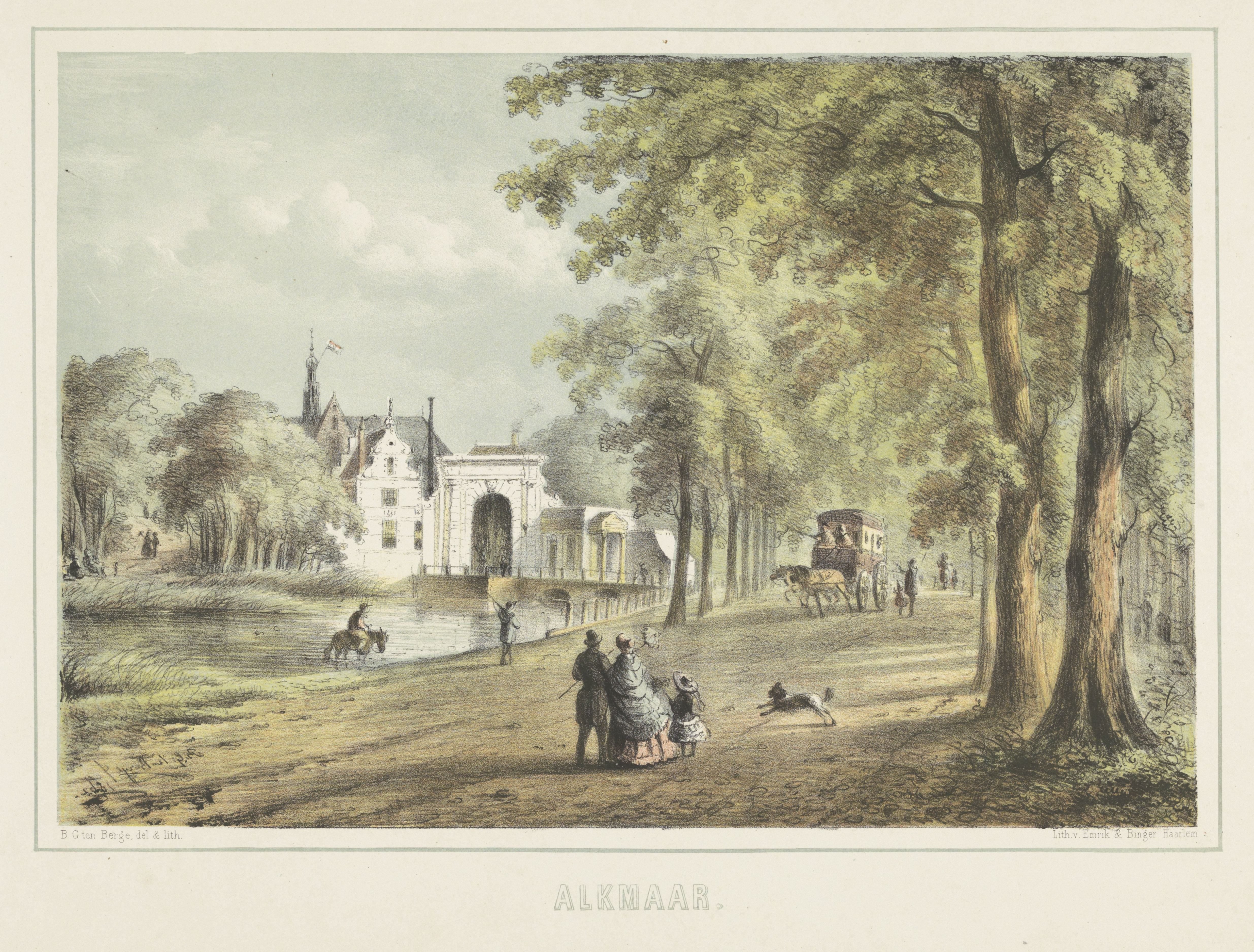 Gezicht te Alkmaar met de Laurenskerk
