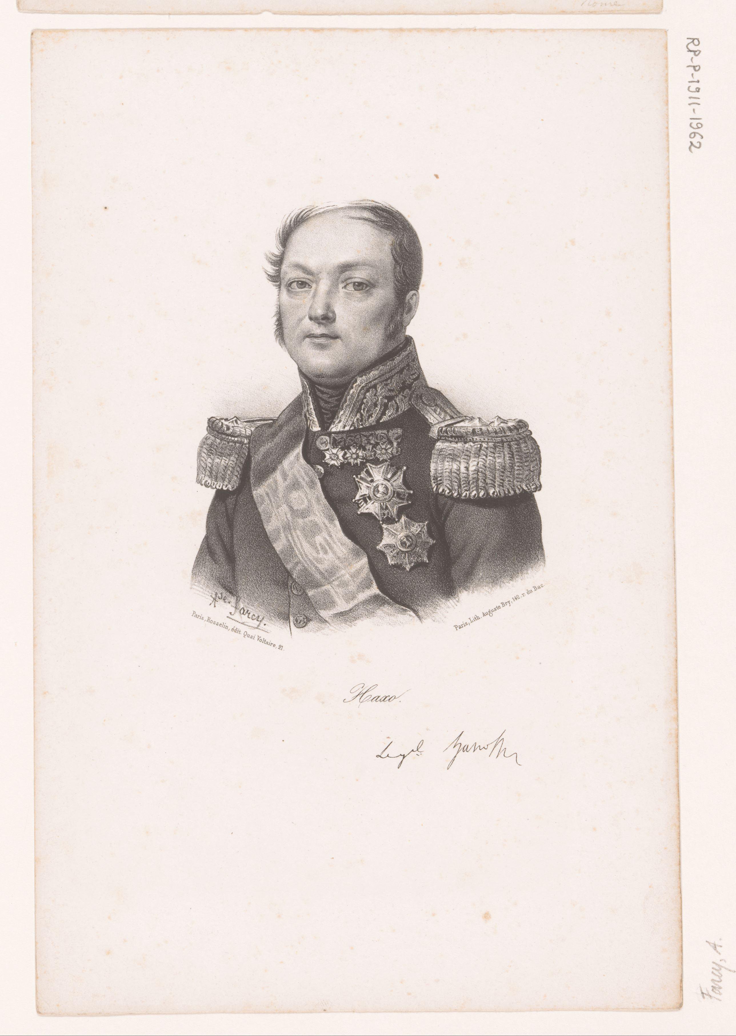 Portret van François-Nicolas-Benoît Haxo