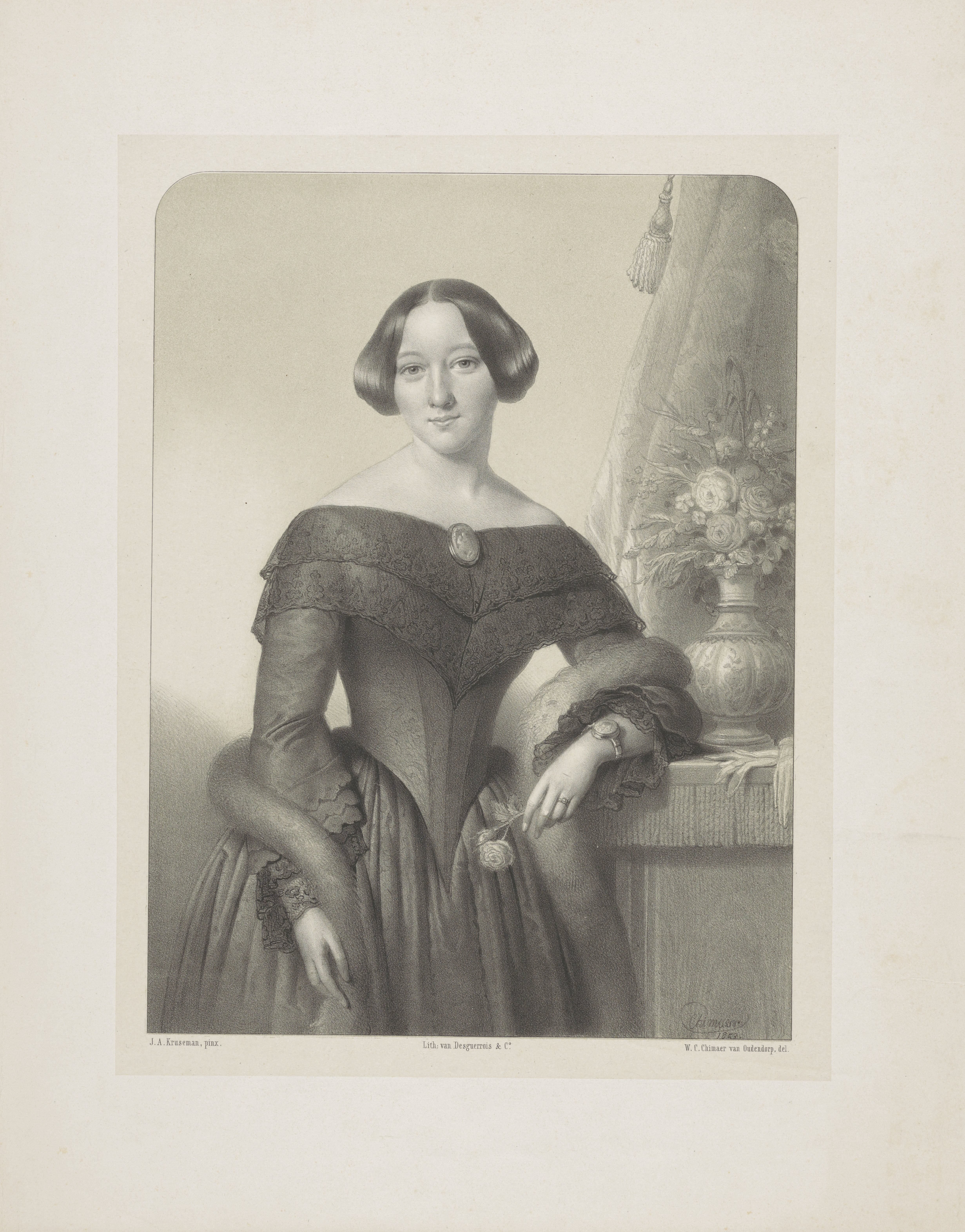 Portret van Ernestina Regina Barbara Helmich-Schade van Westrum