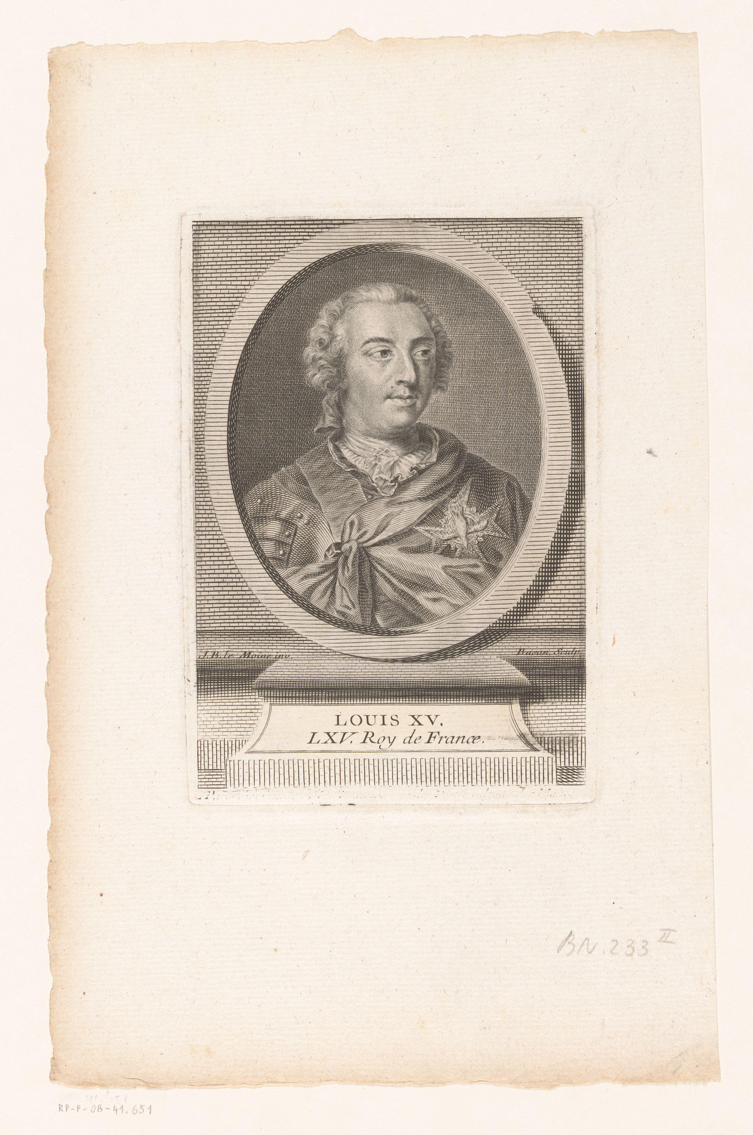 Portret van Lodewijk XV