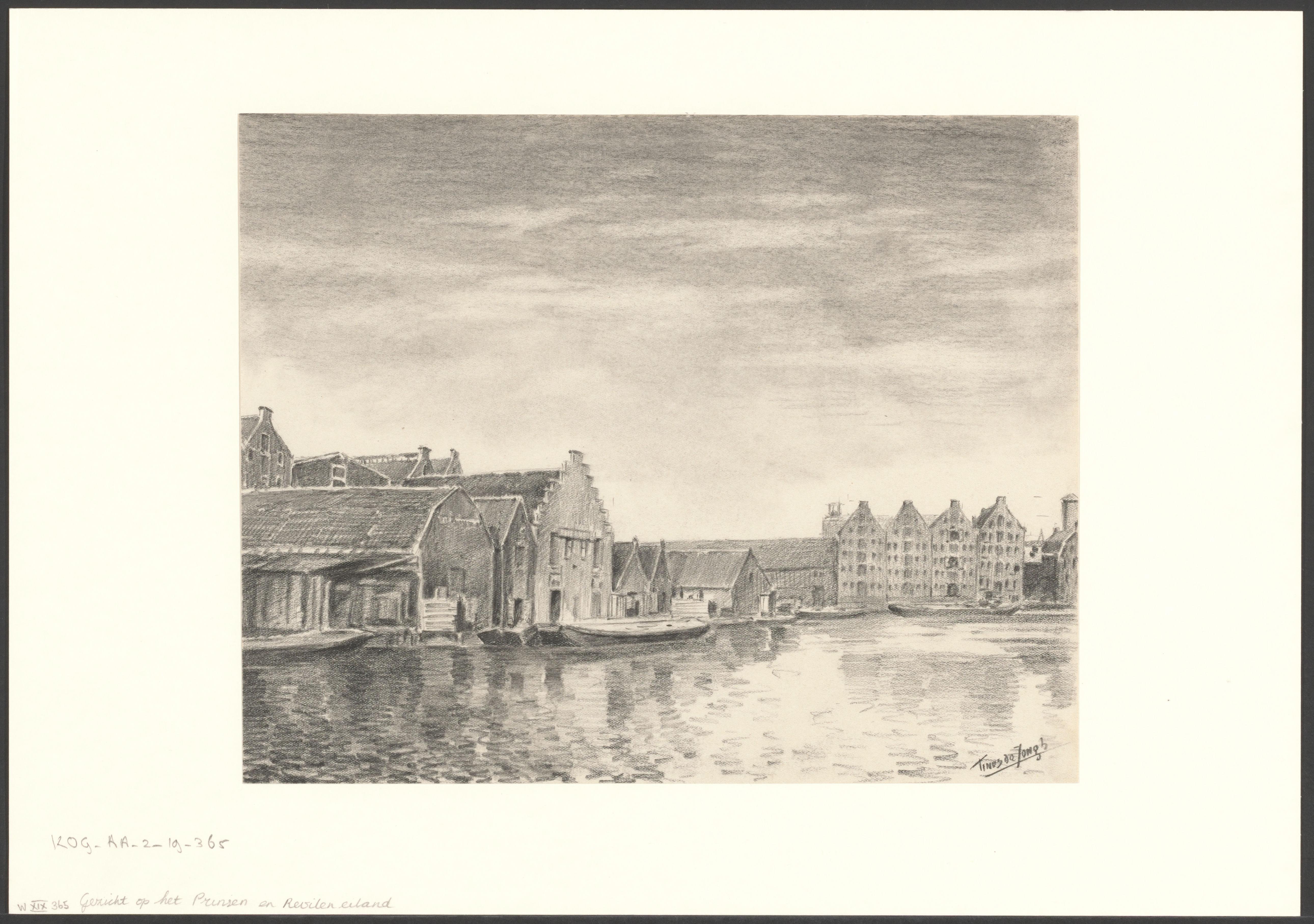 Gezicht op de Bickersgracht