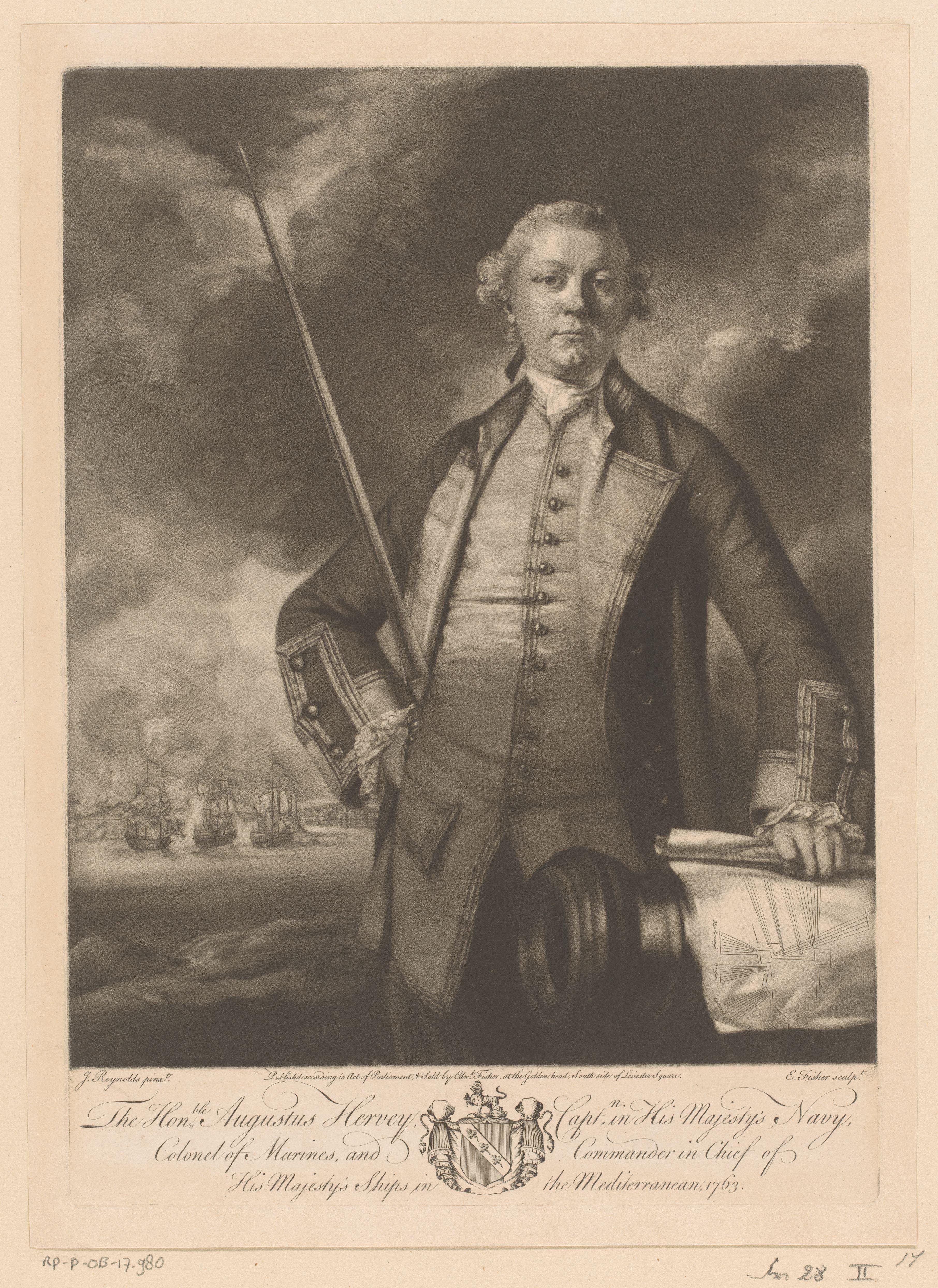 Portret van Augustus Hervey