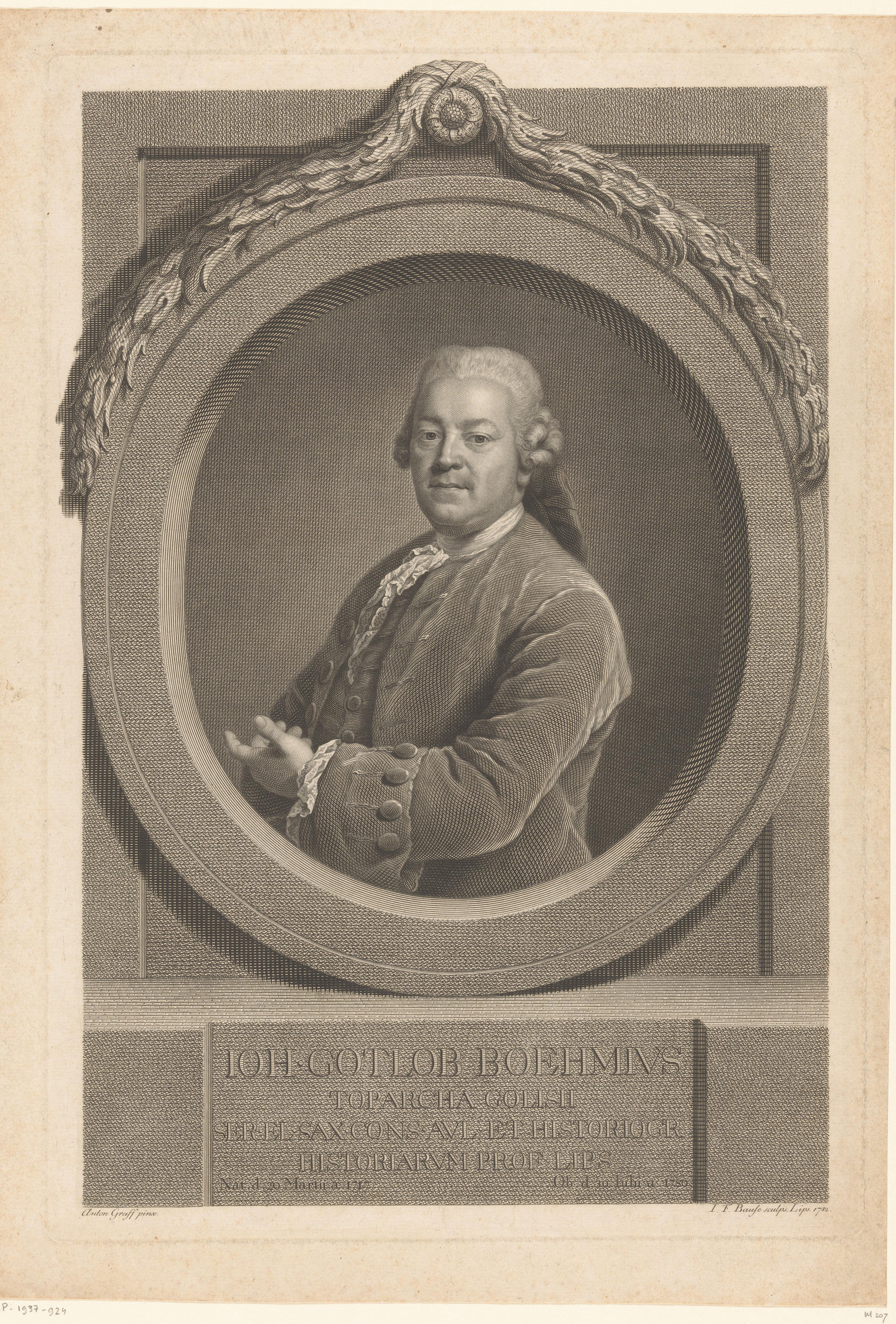 Portret van Johann Gottlob Böhme