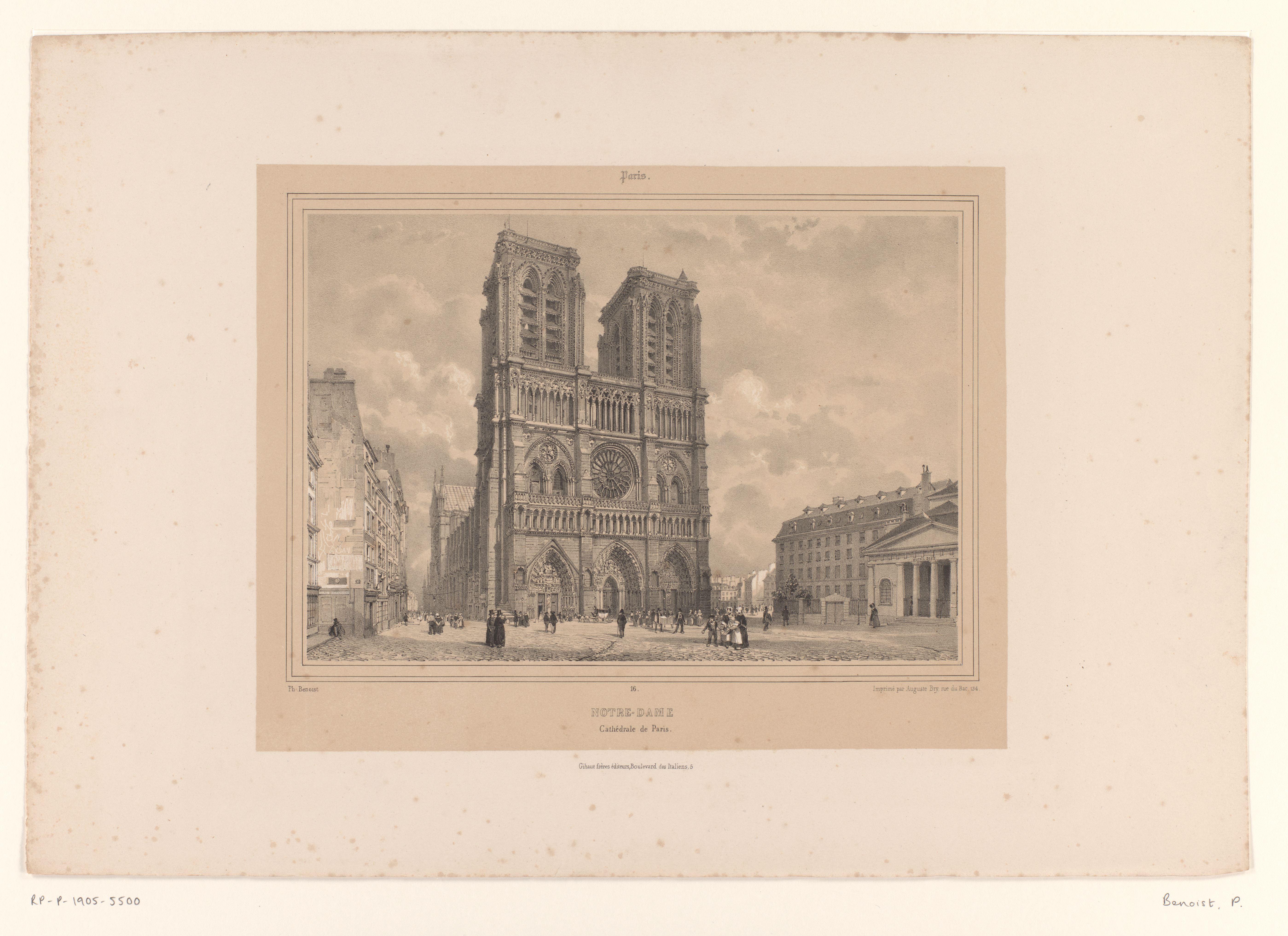 Zicht op de Notre-Dame van Parijs
