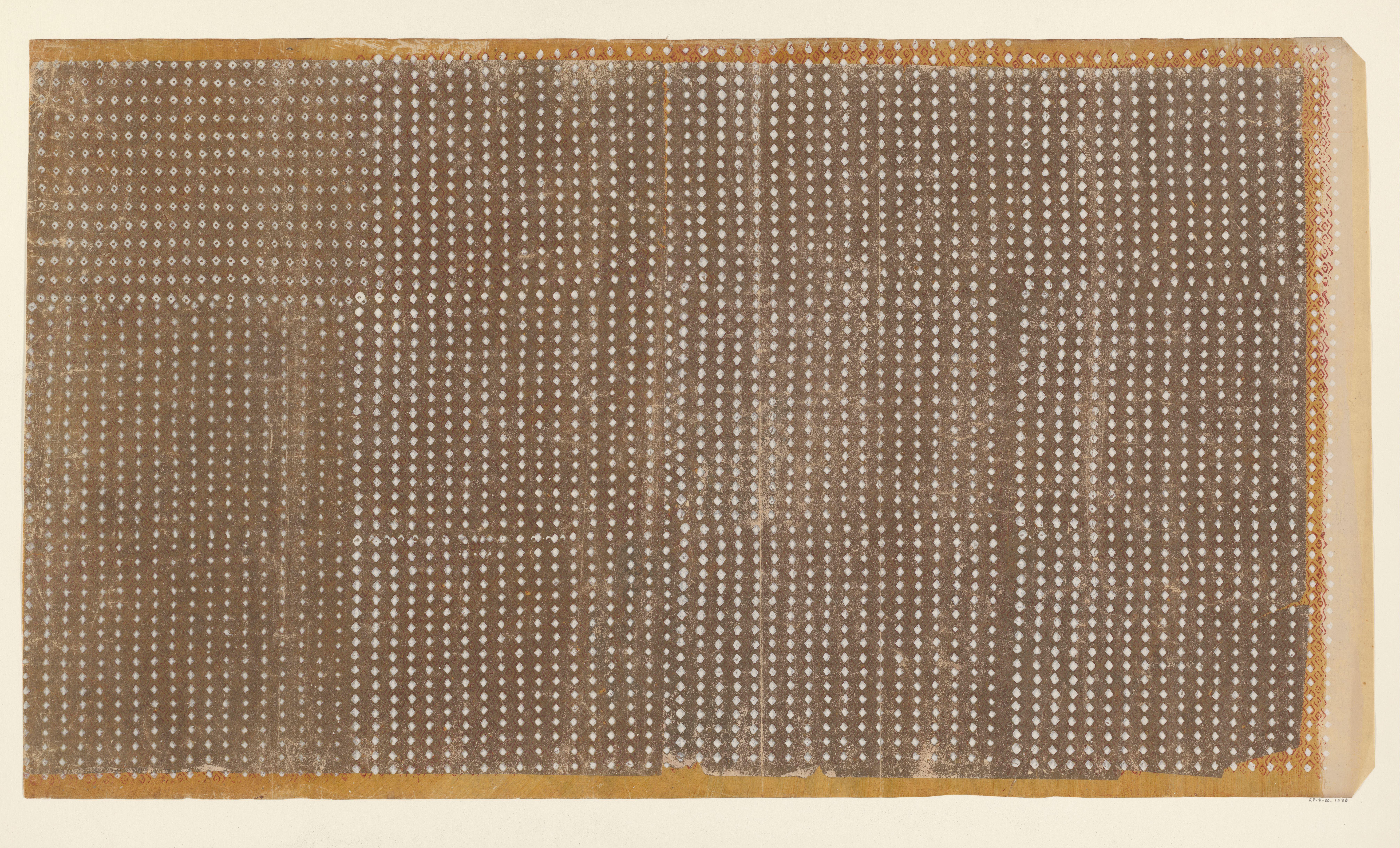Blad met ruitenpatroon (één van acht identieke bladen)