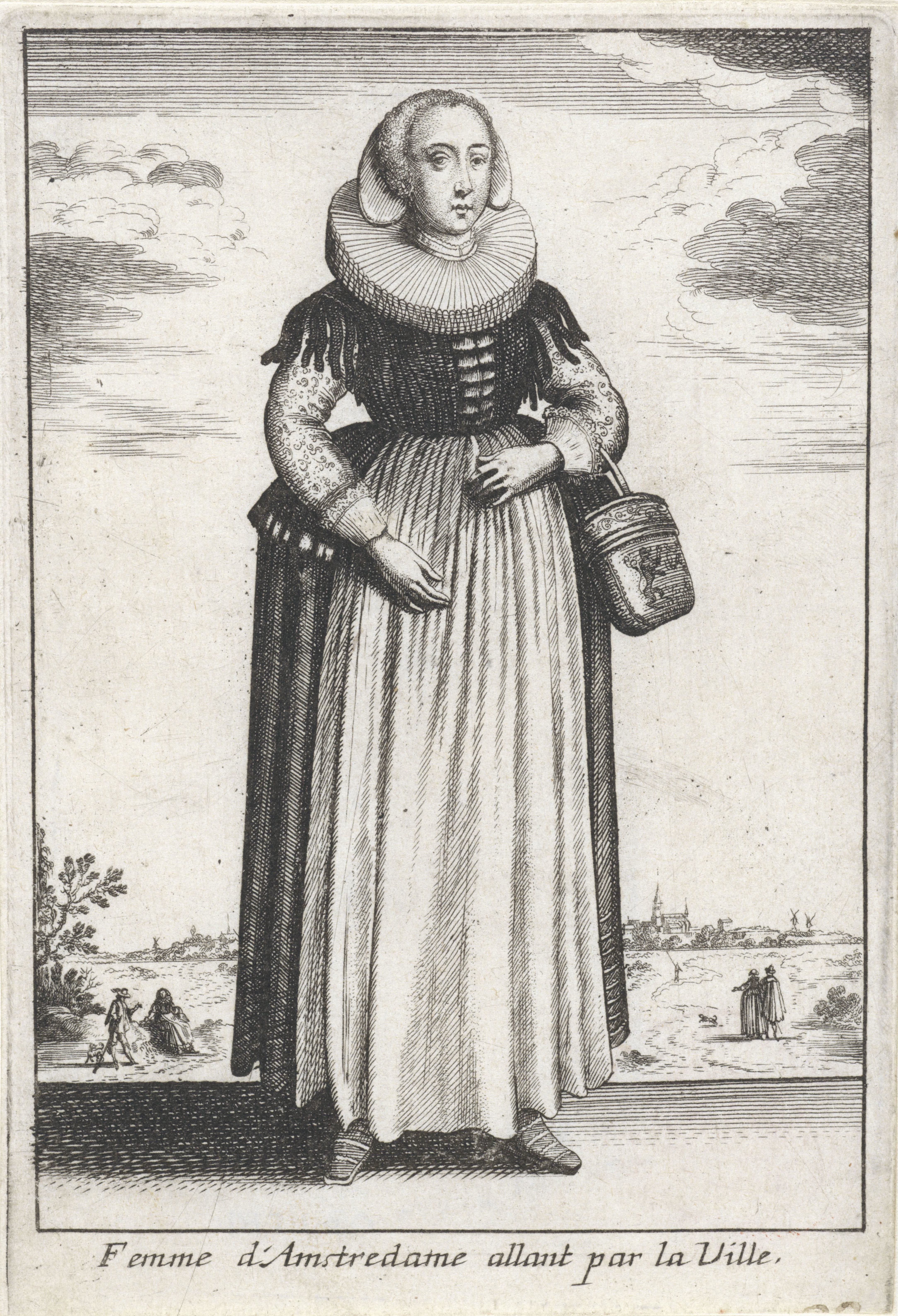 Femme d'Amstredame allant par la Ville
