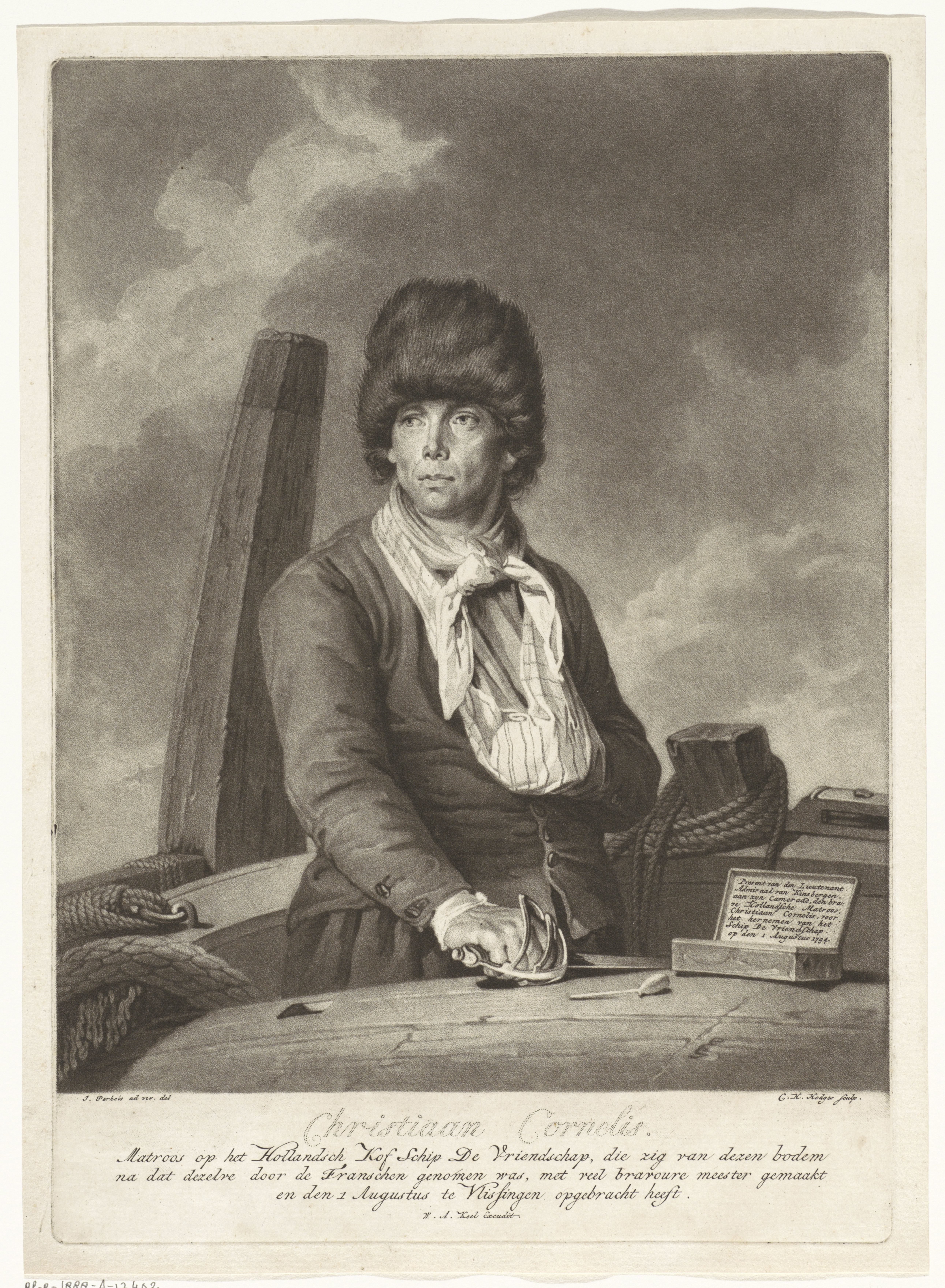 Portret van Christiaan Cornelis