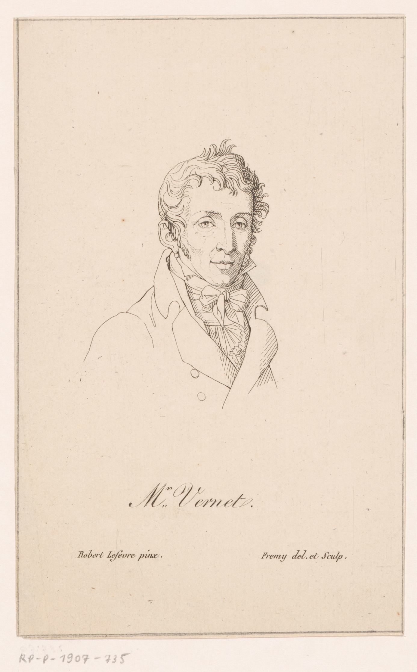 Portret van Claude Joseph Vernet