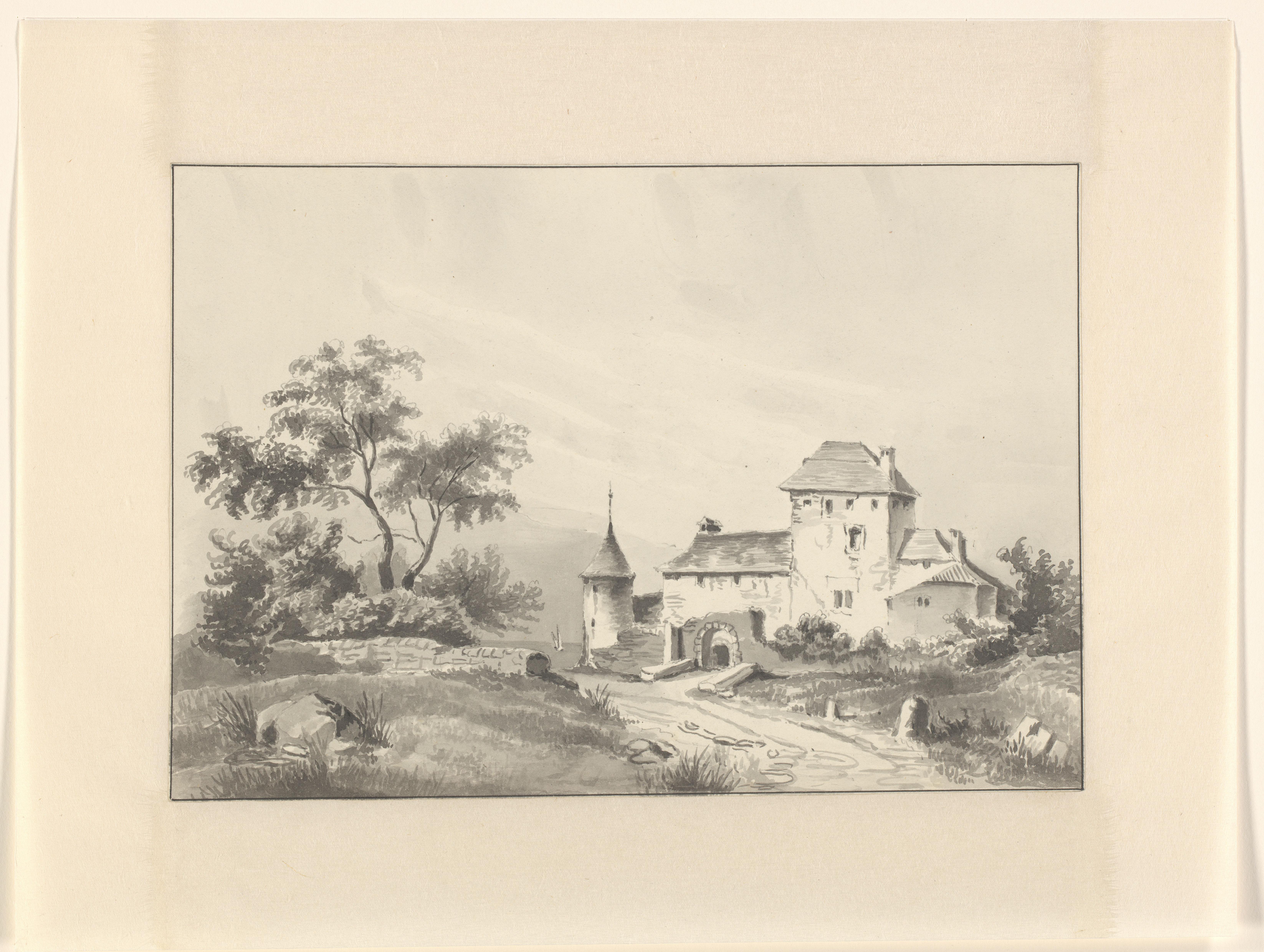 Landschap met een kasteel