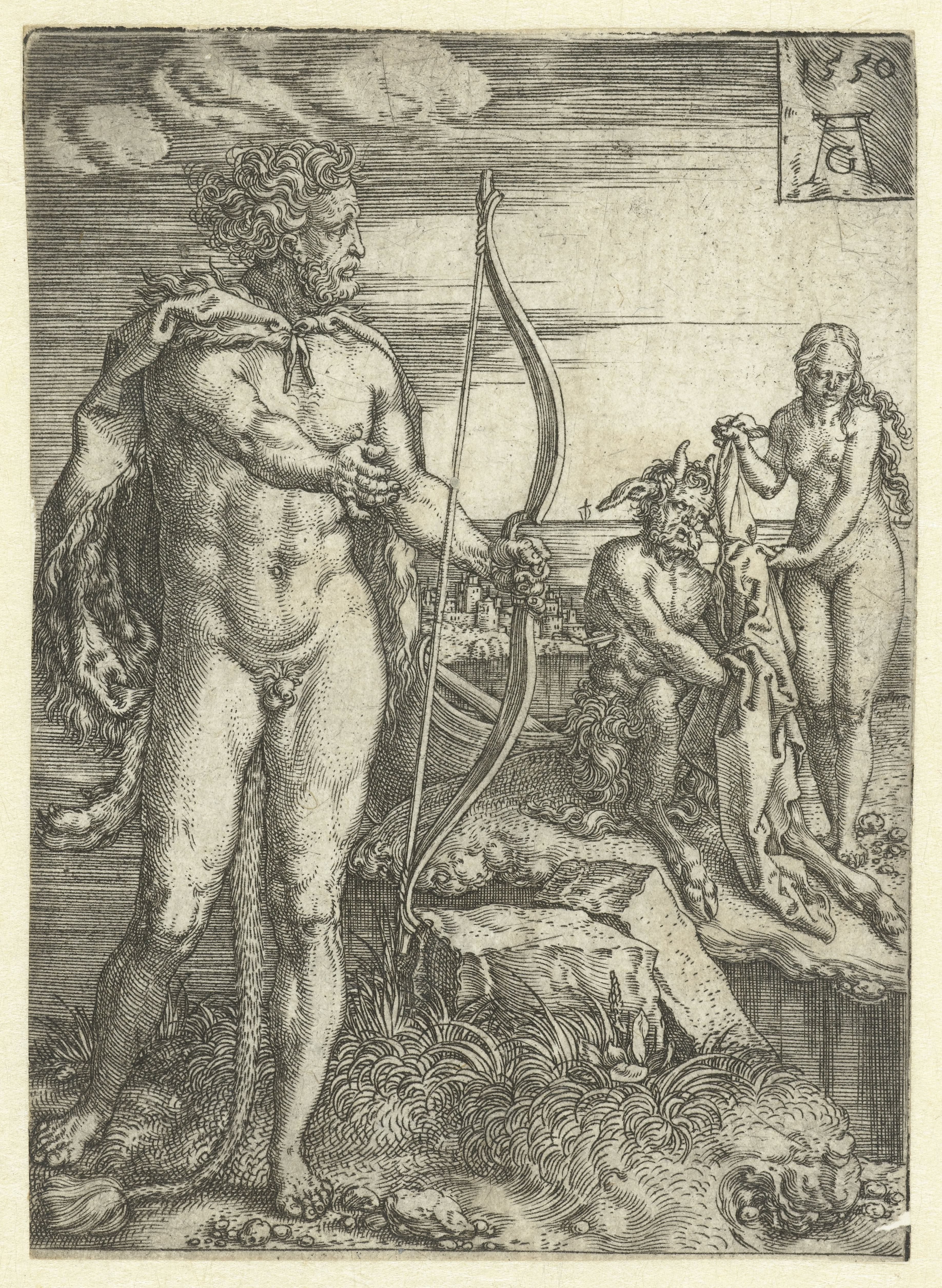 Hercules redt Deïanira van Nessus
