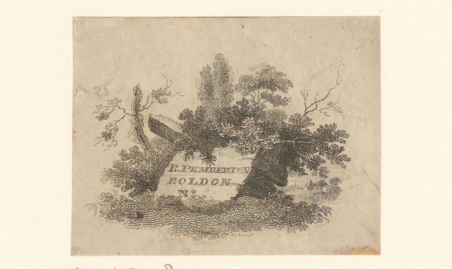 Ex libris van R. Pemberton