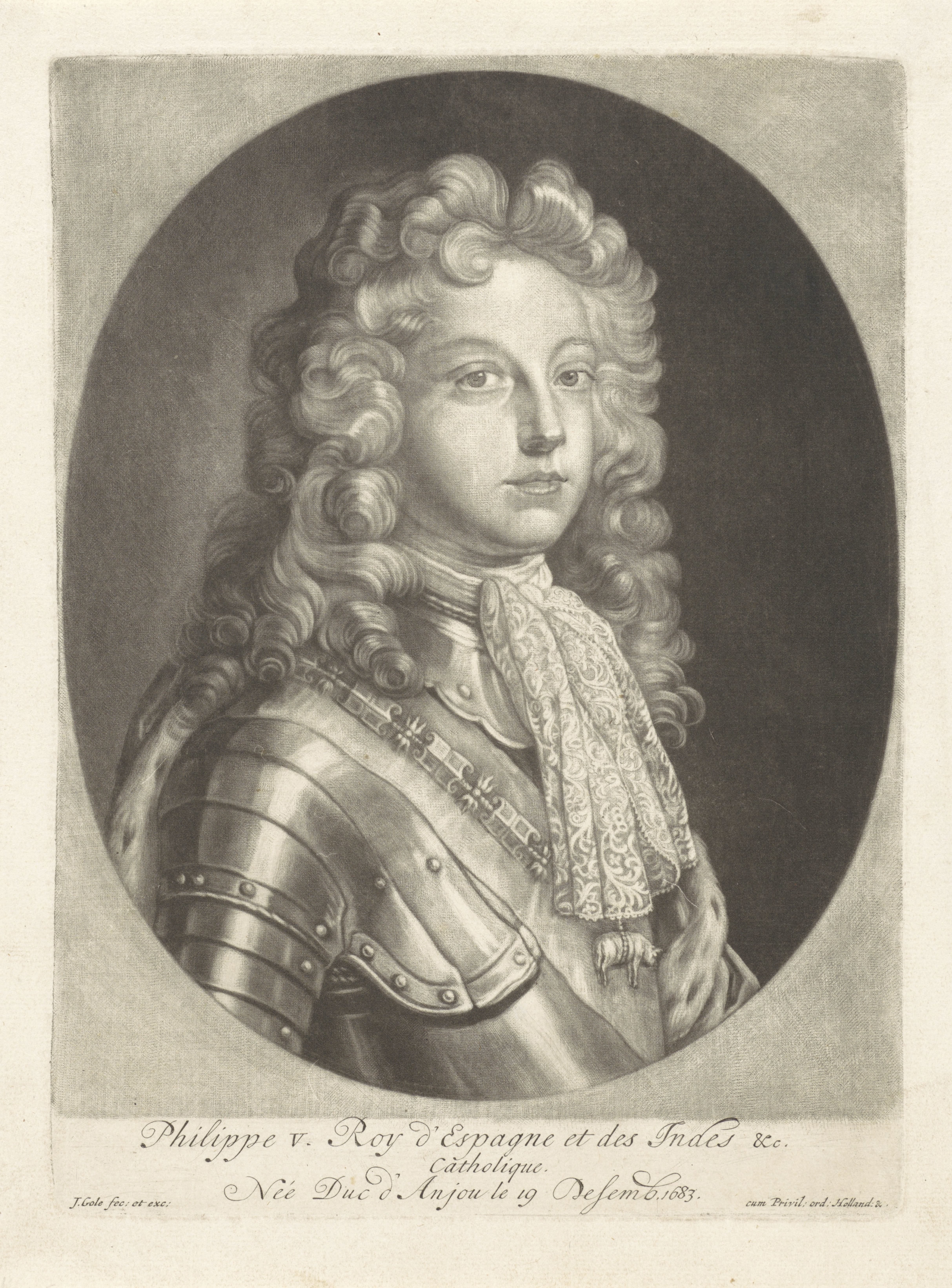 Portret van Filips V, koning van Spanje