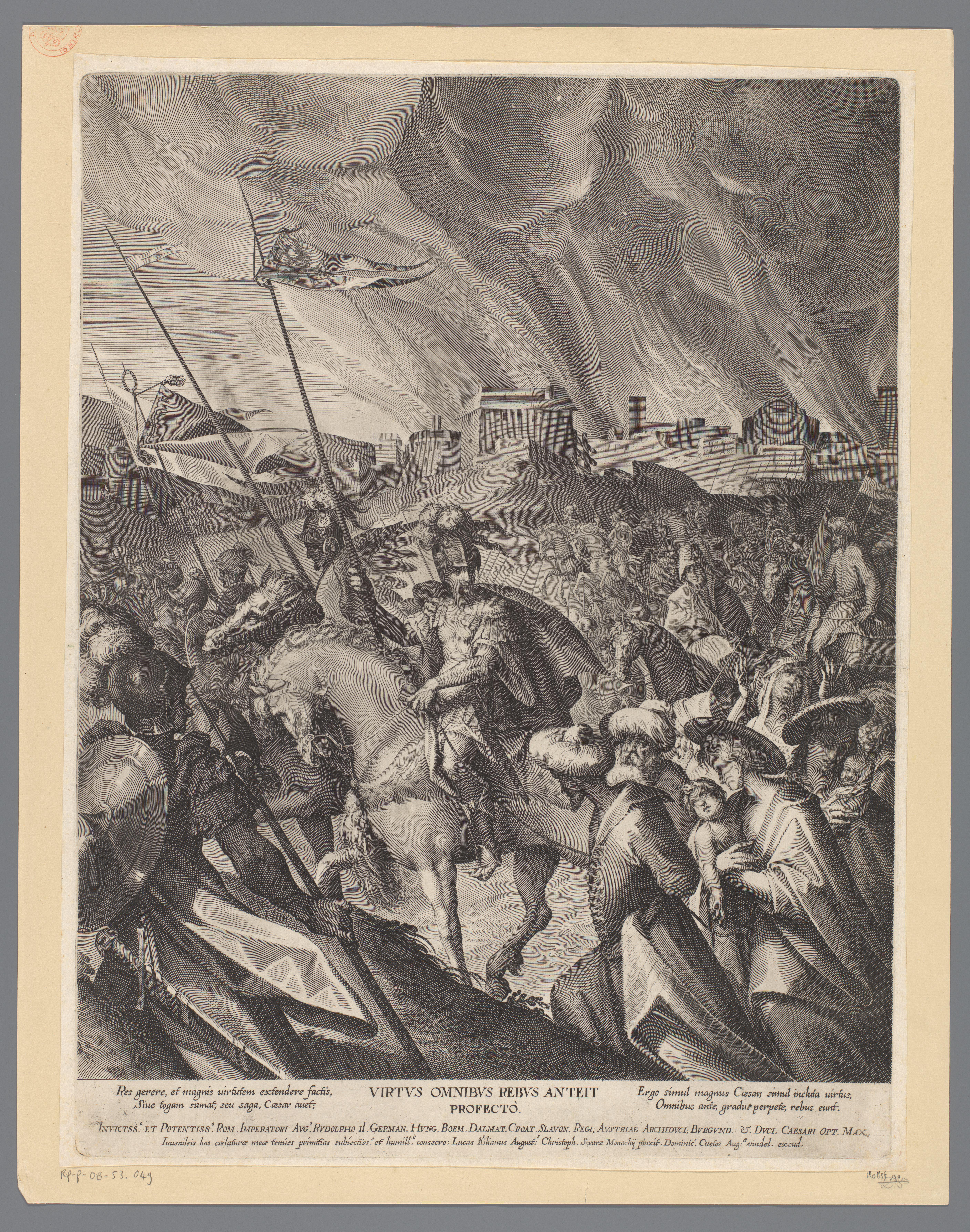 Overwinning van Julius Caesar als allegorie op Rudolf I