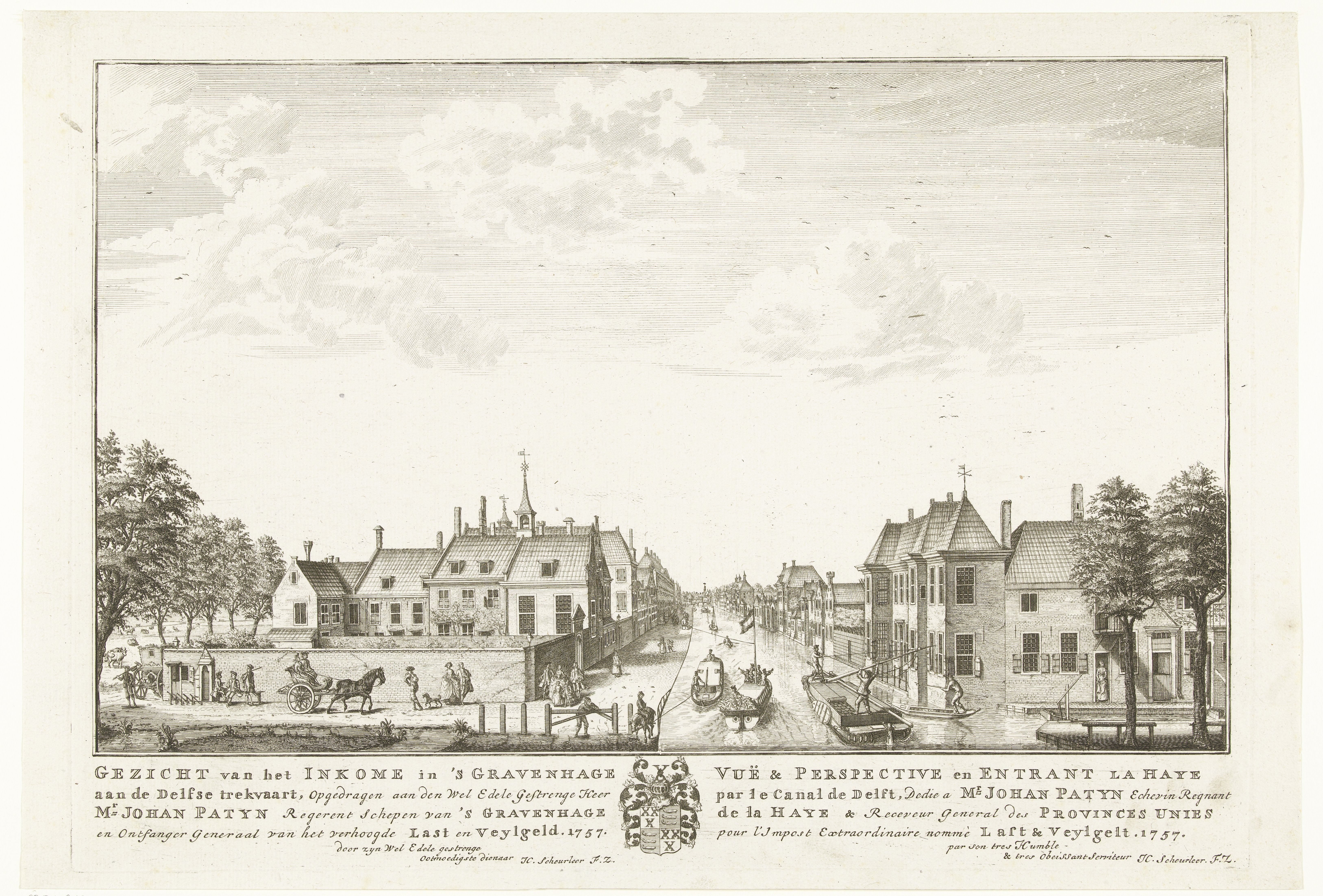 Gezicht op het Zieken te Den Haag