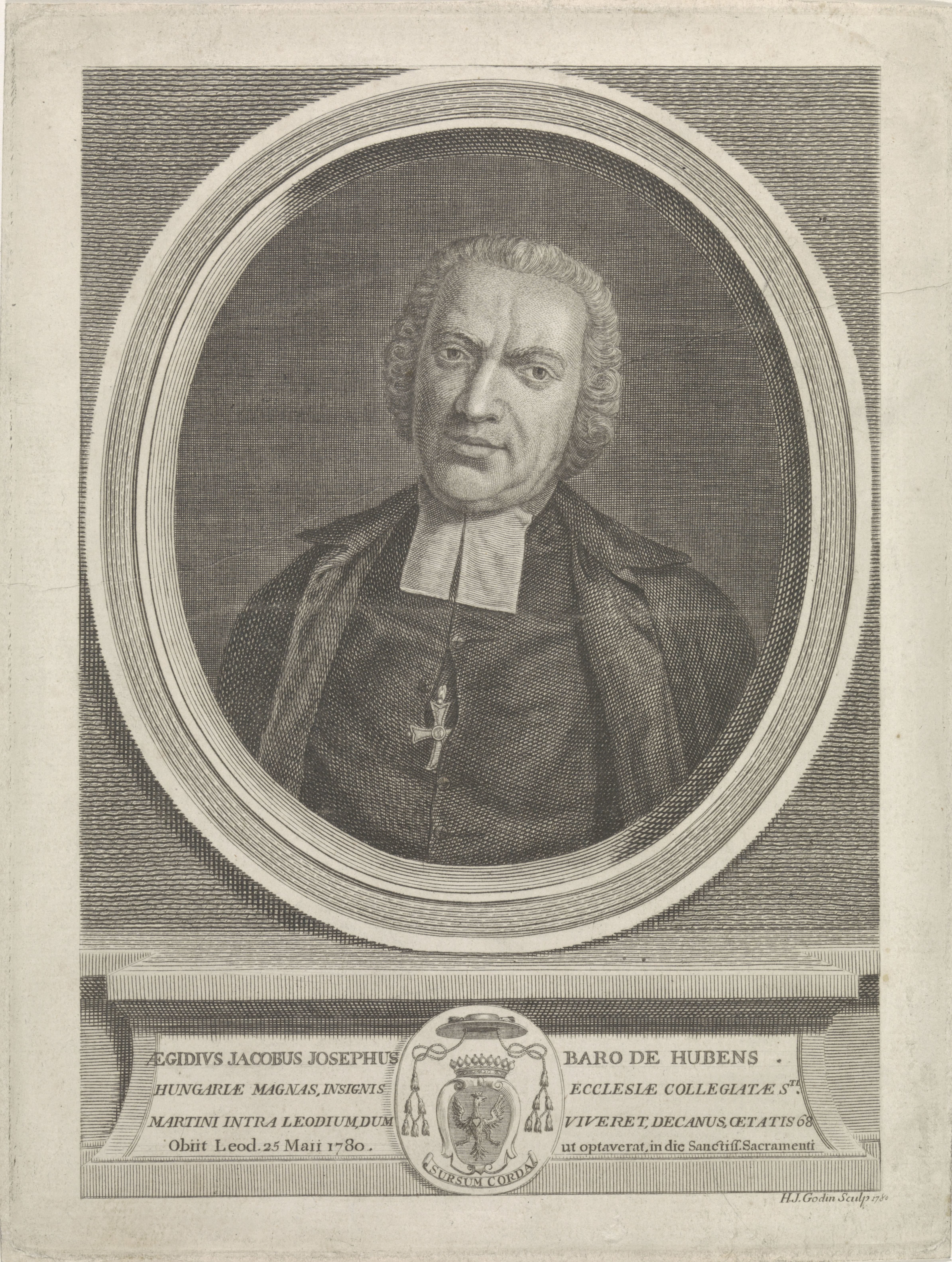 Portret van Gilles Jacques Joseph de Hubens