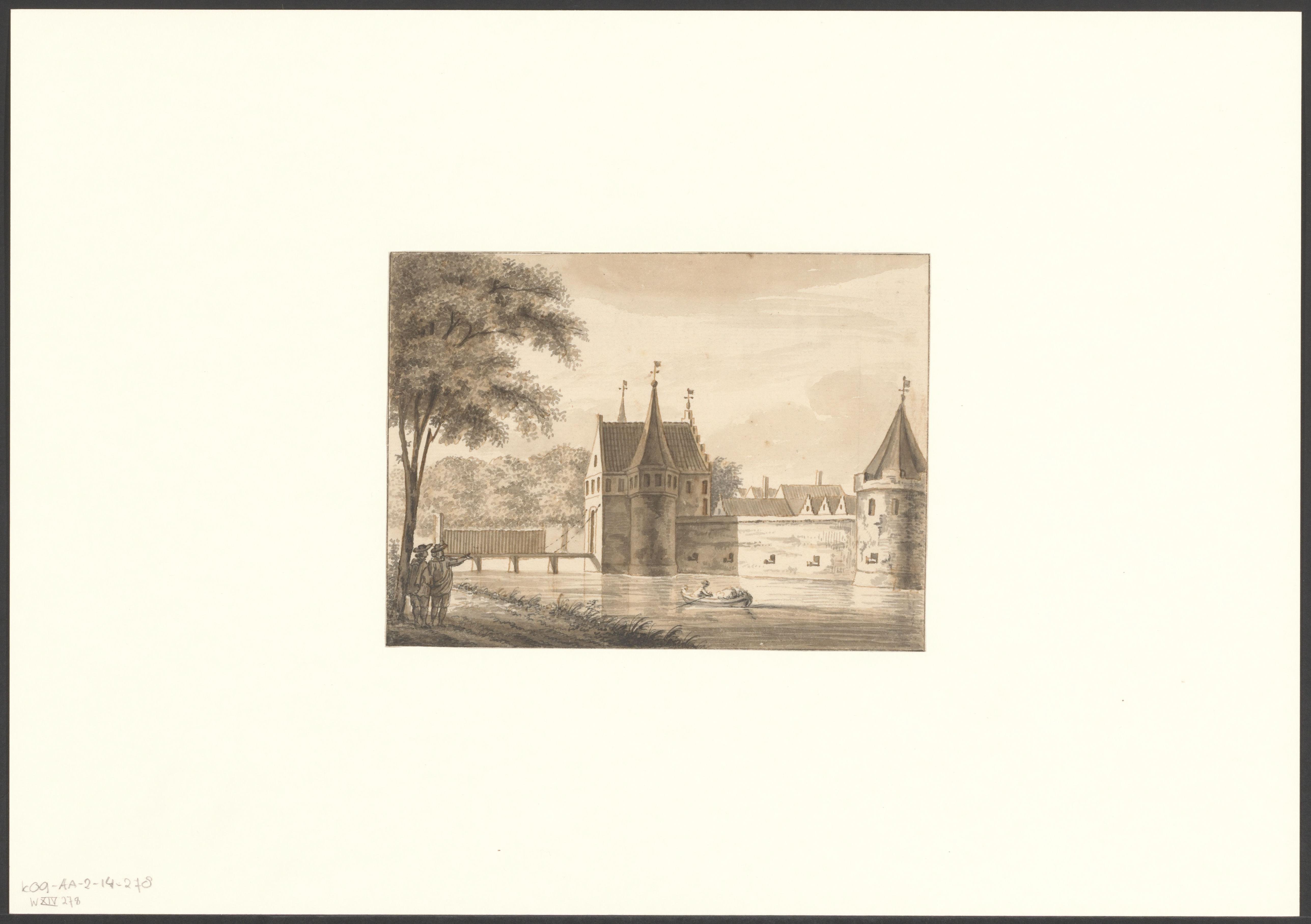 Gezicht op de Eerste Regulierspoort