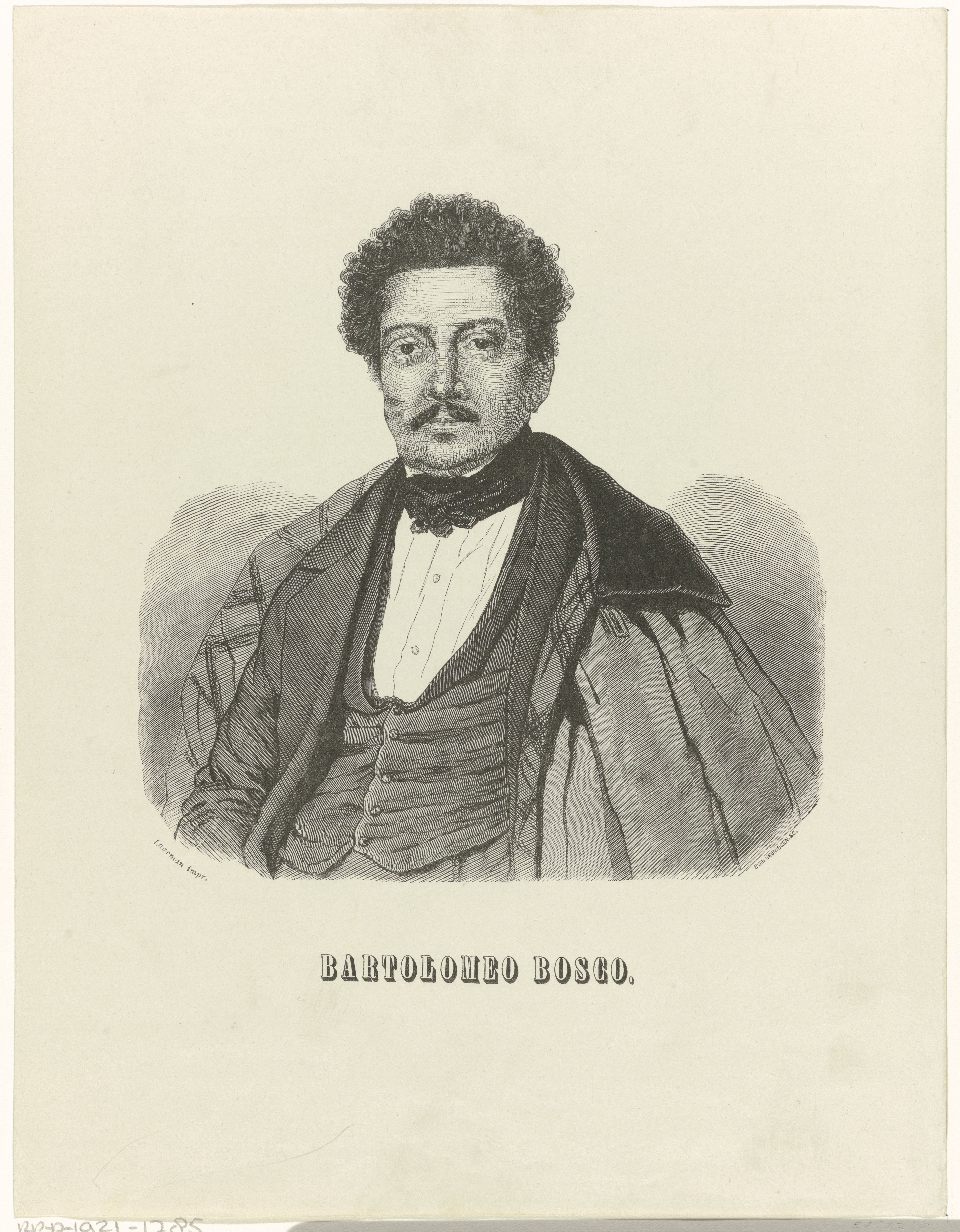 Portret van Giovanni Bartolomeo Bosco