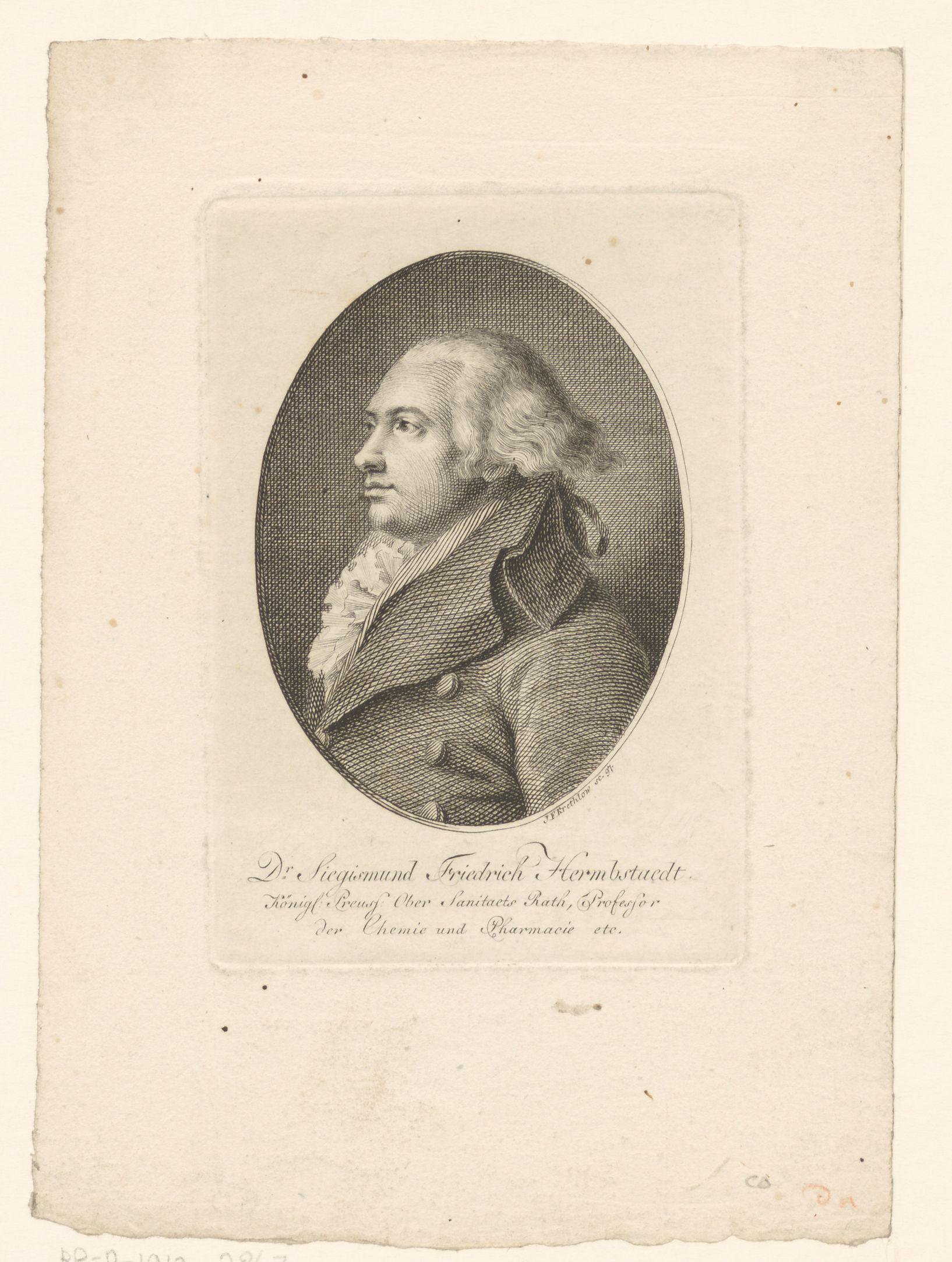 Portret van Sigismund Friedrich Hermbstaedt