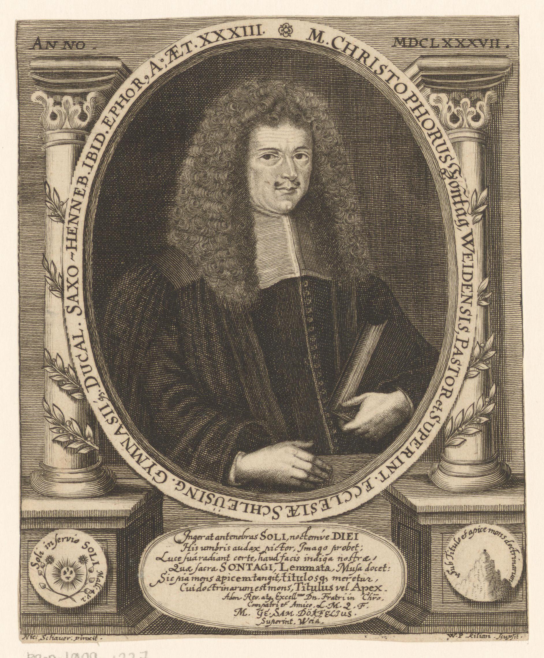 Portret van Christoph Sonntag