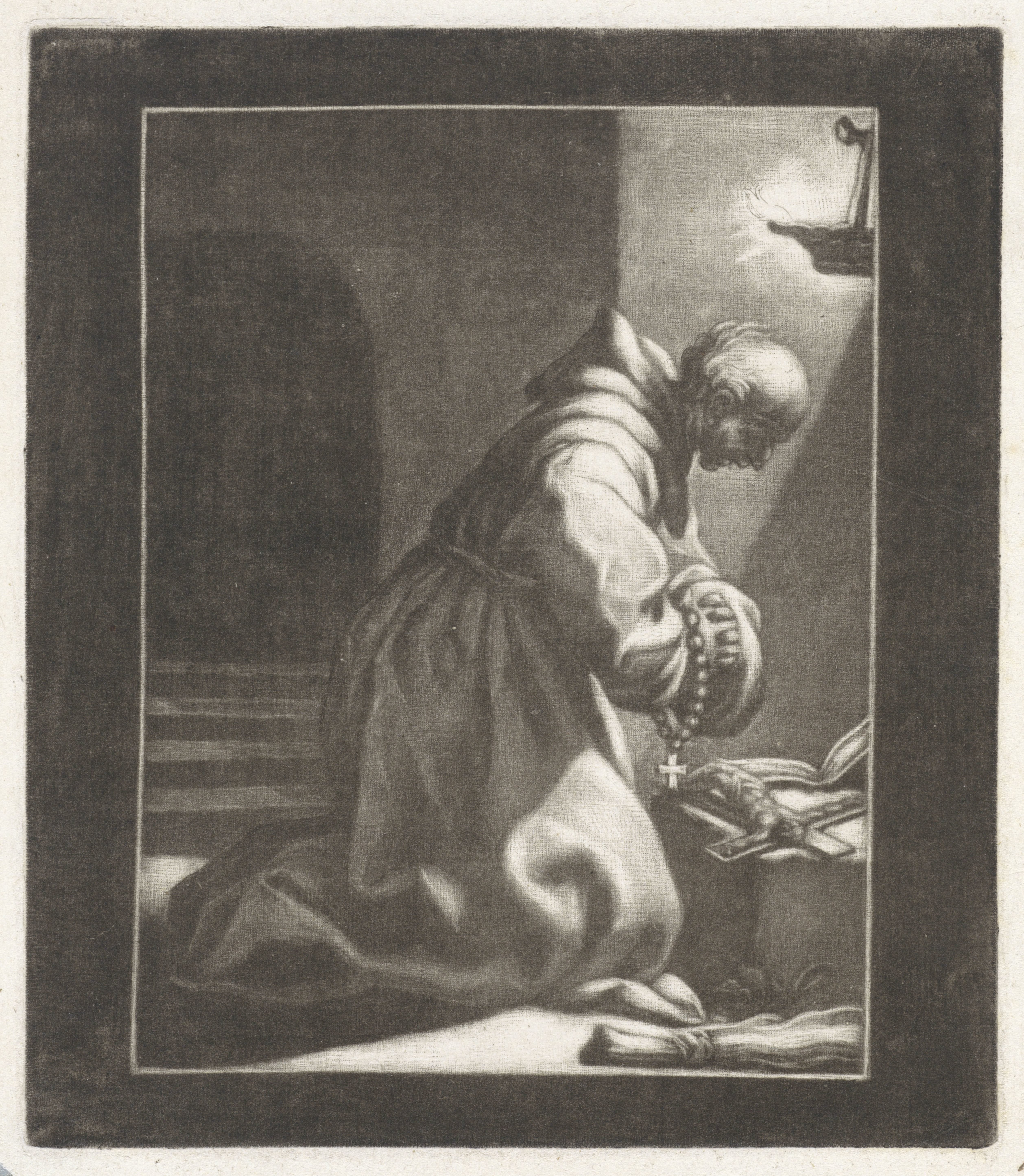 Biddende kluizenaar
