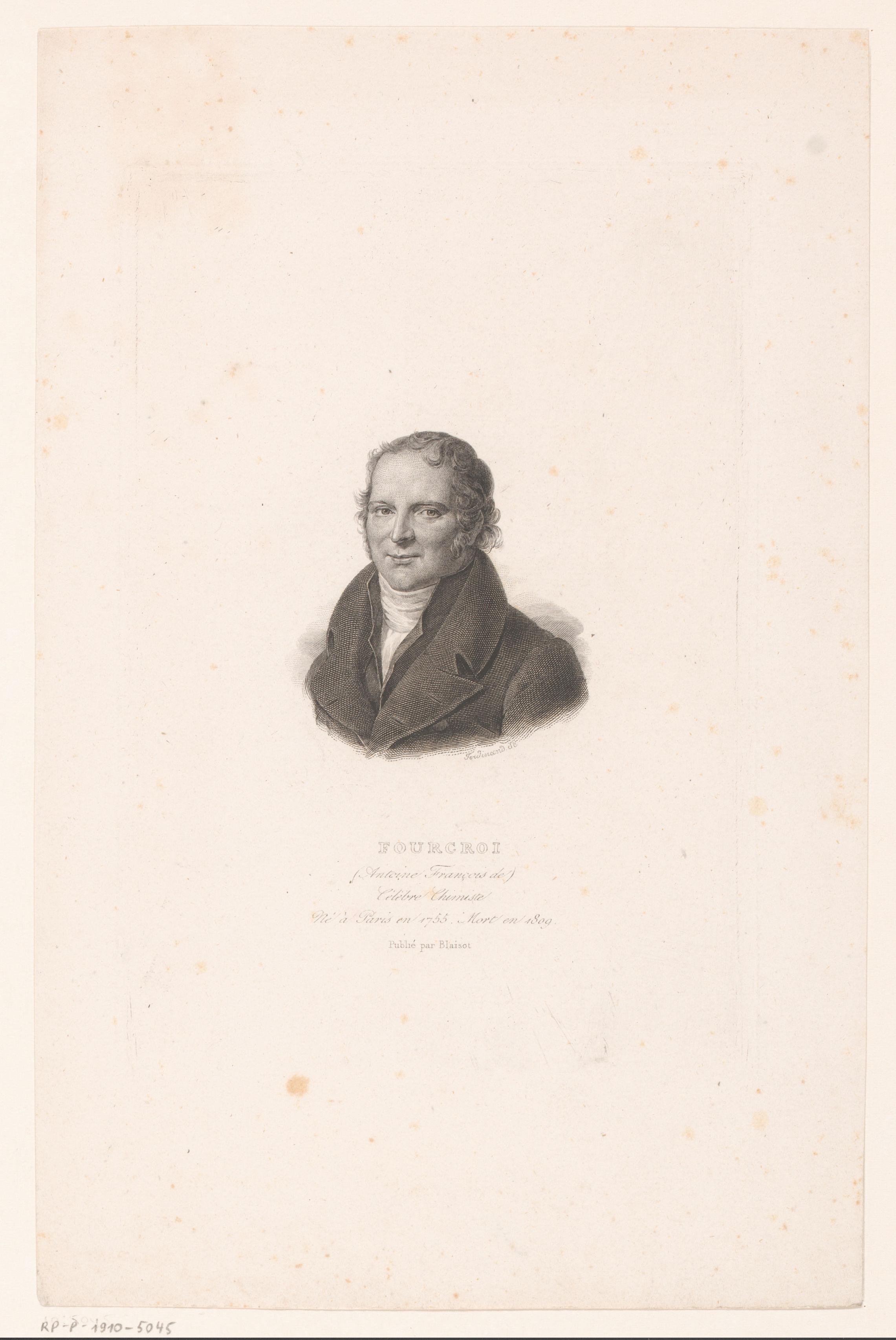 Portret van Antoine François de Fourcroy