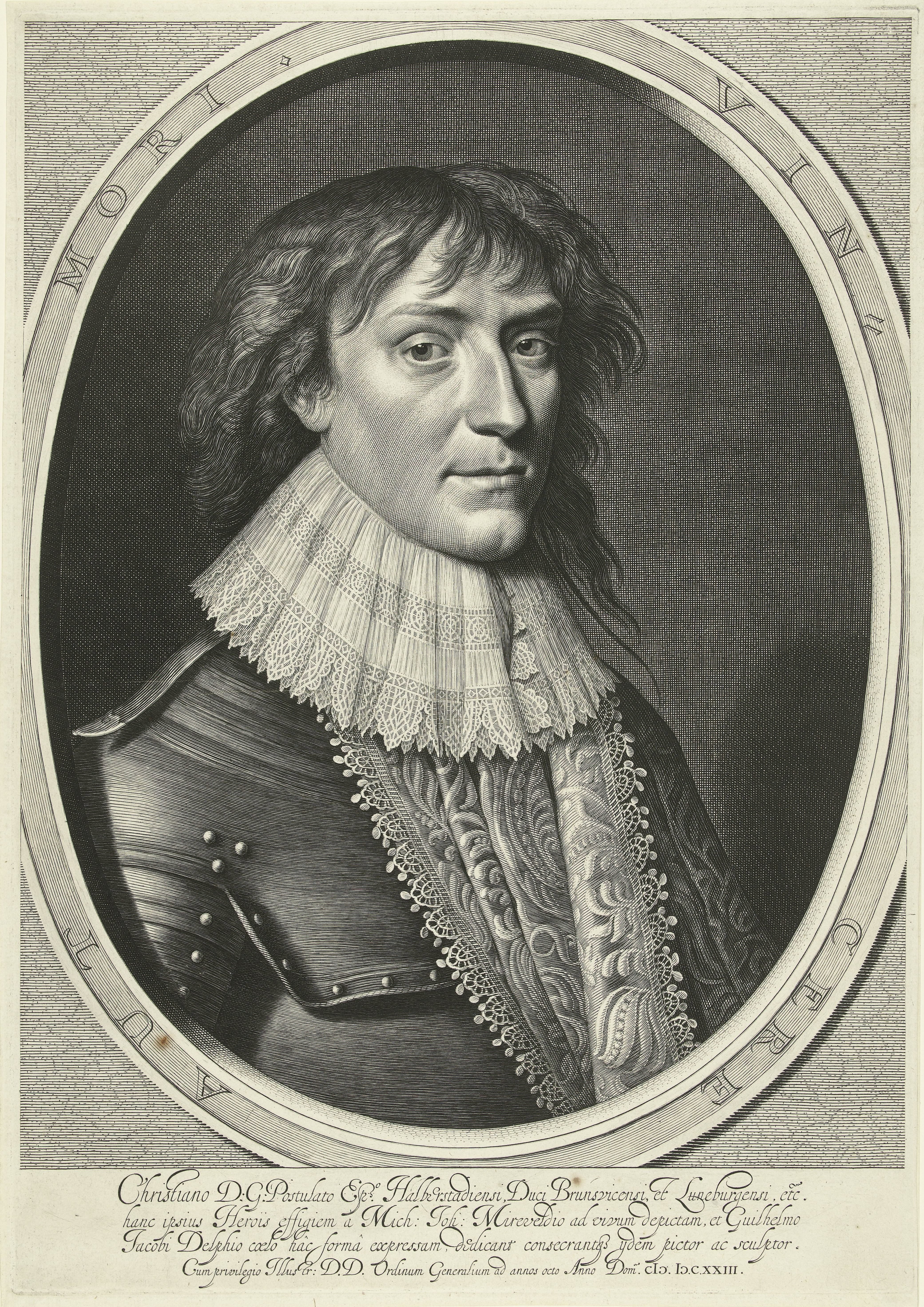 Portret van Christiaan Junius, hertog van Brunswijk