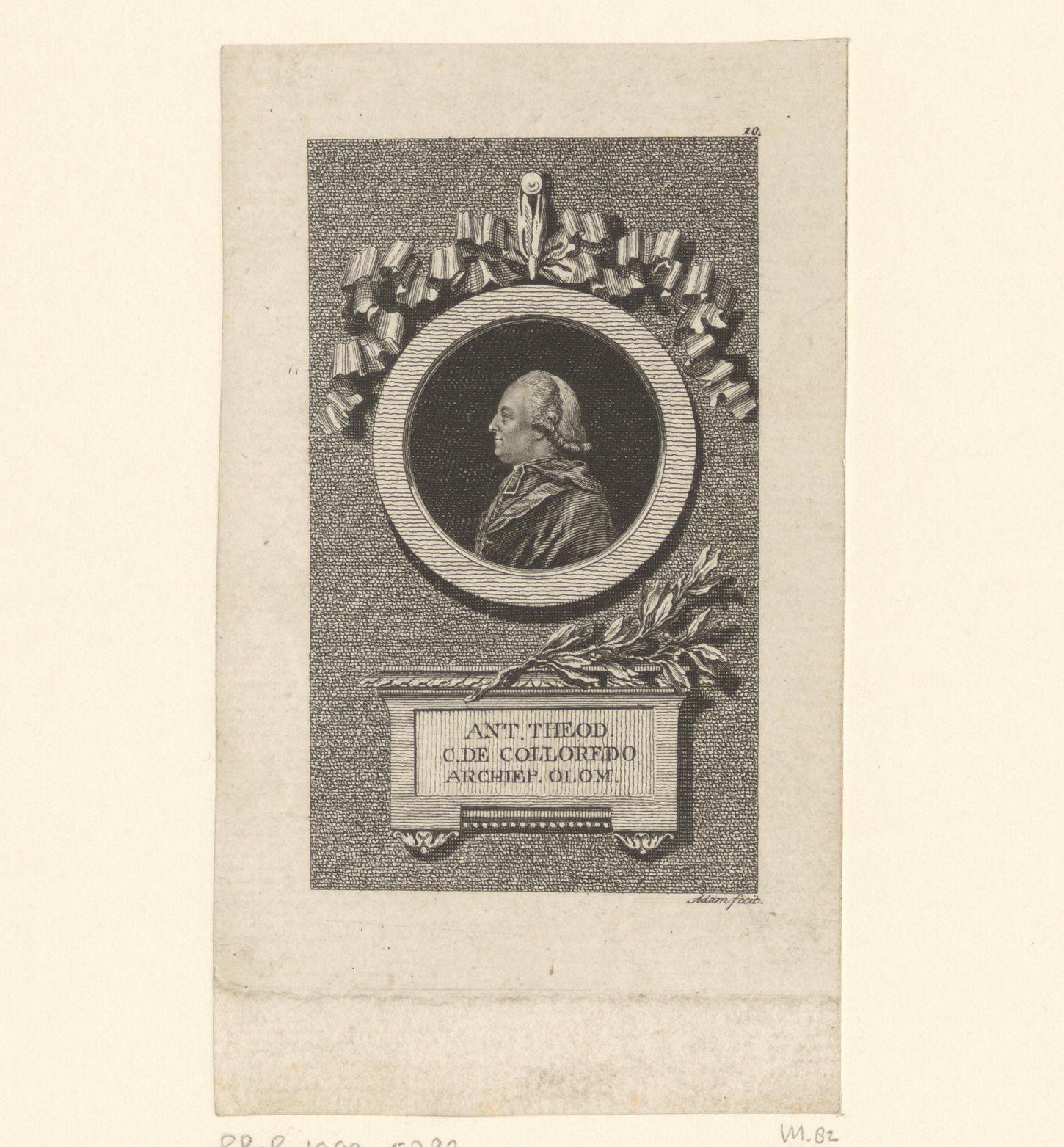 Portret van Anton Theodor von Colloredo