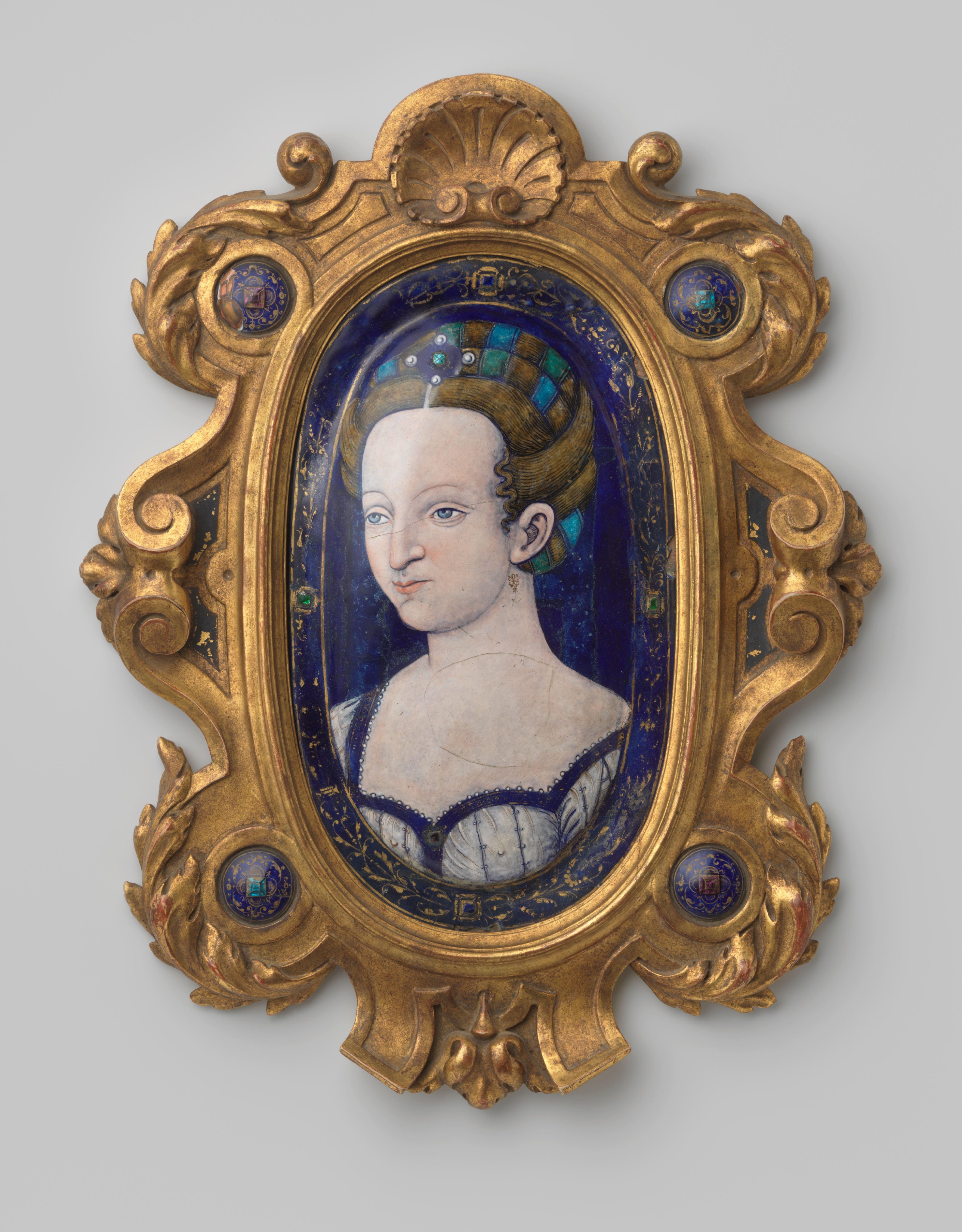 Plaquette met vrouwenportret