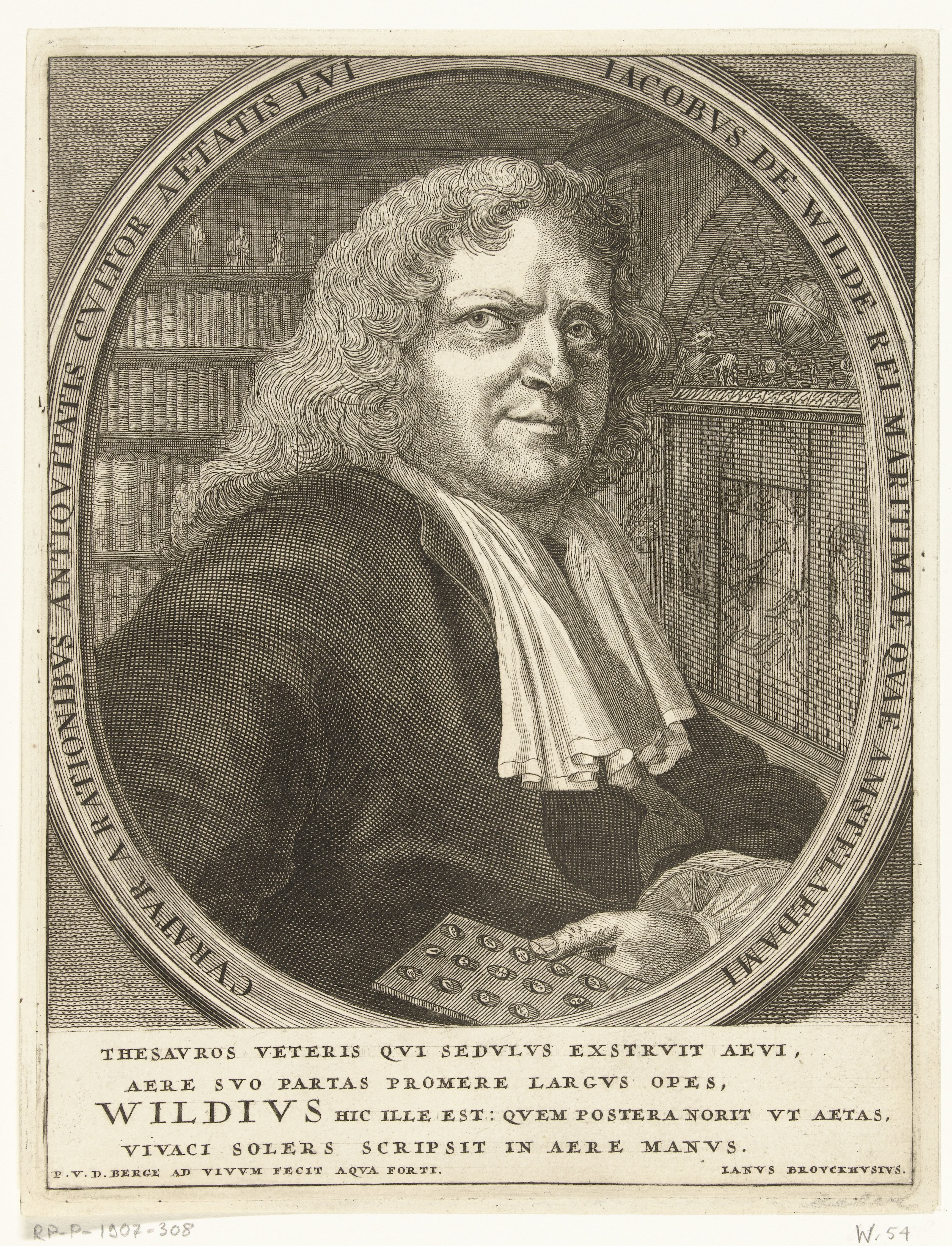 Portret van Jacob de Wilde op 56-jarige leeftijd