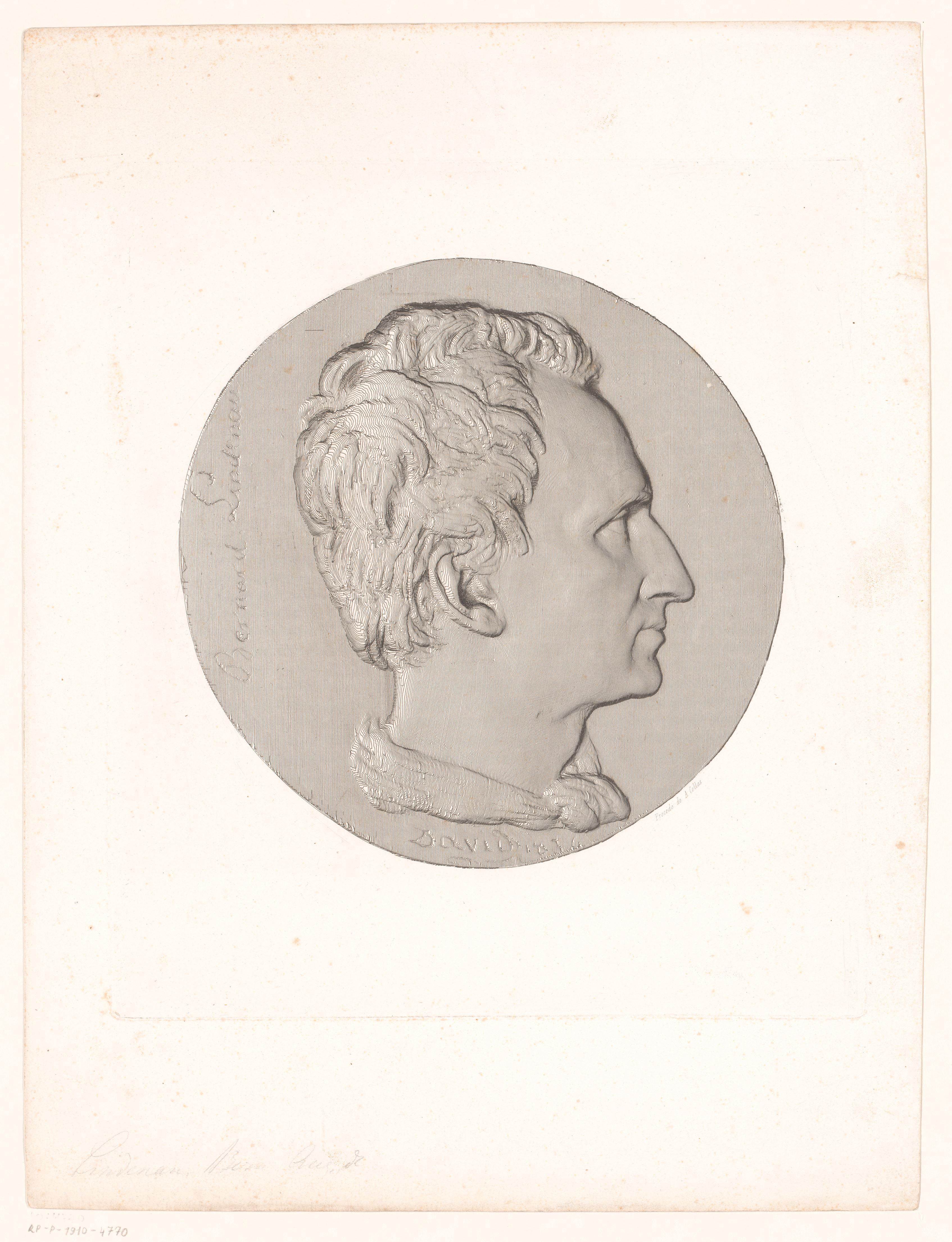 Medaille met portret van Bernhard von Lindenau