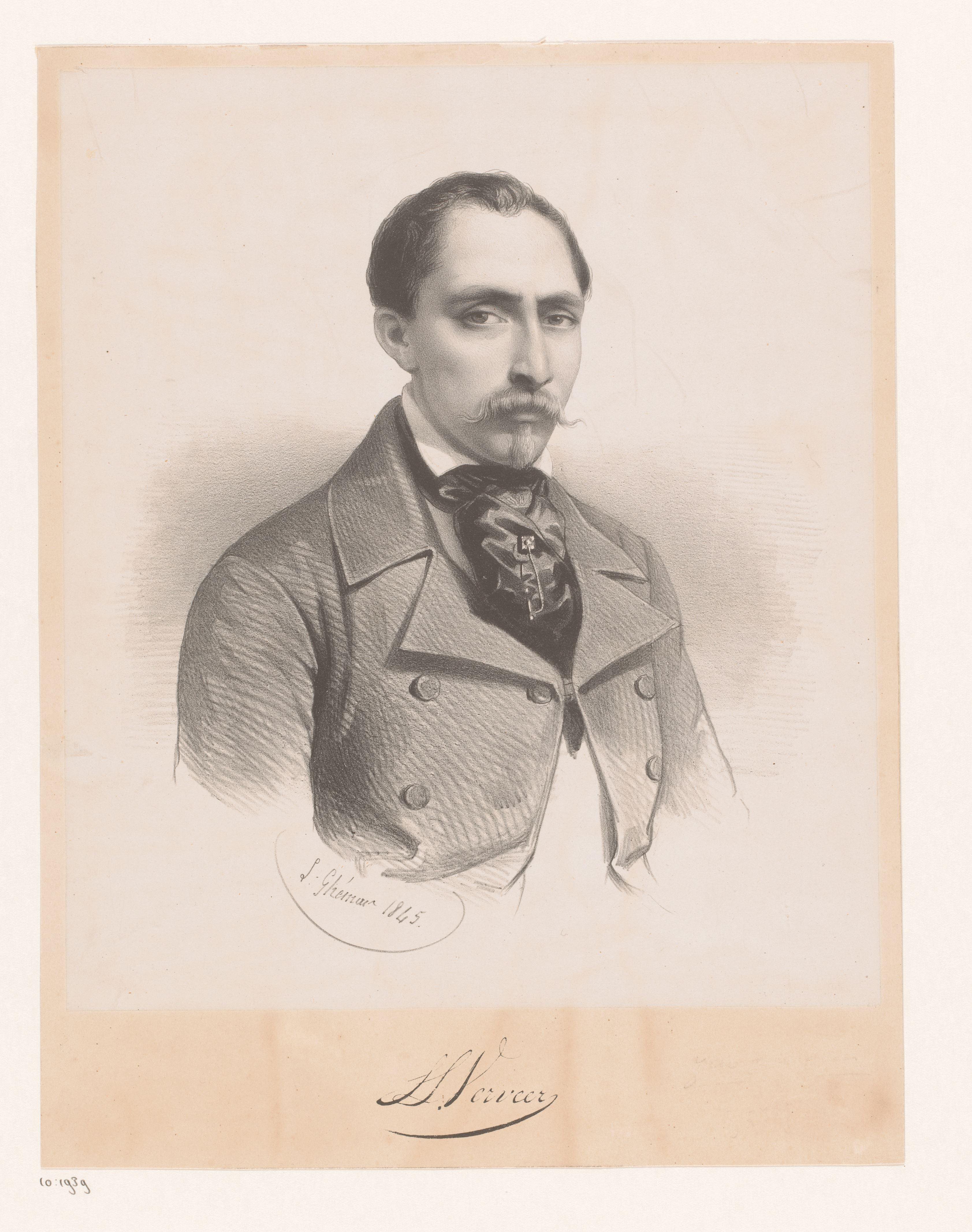 Portret van Salomon Leonardus Verveer