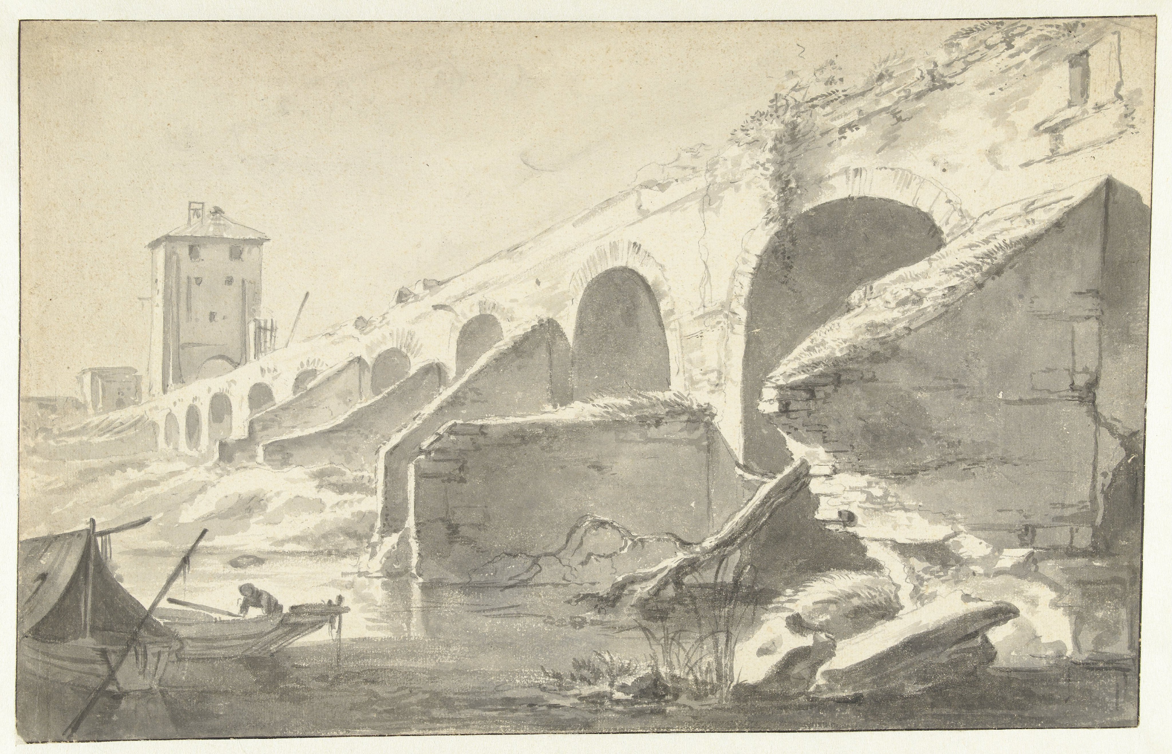 The Pont du Rhône in Lyon seen from the West