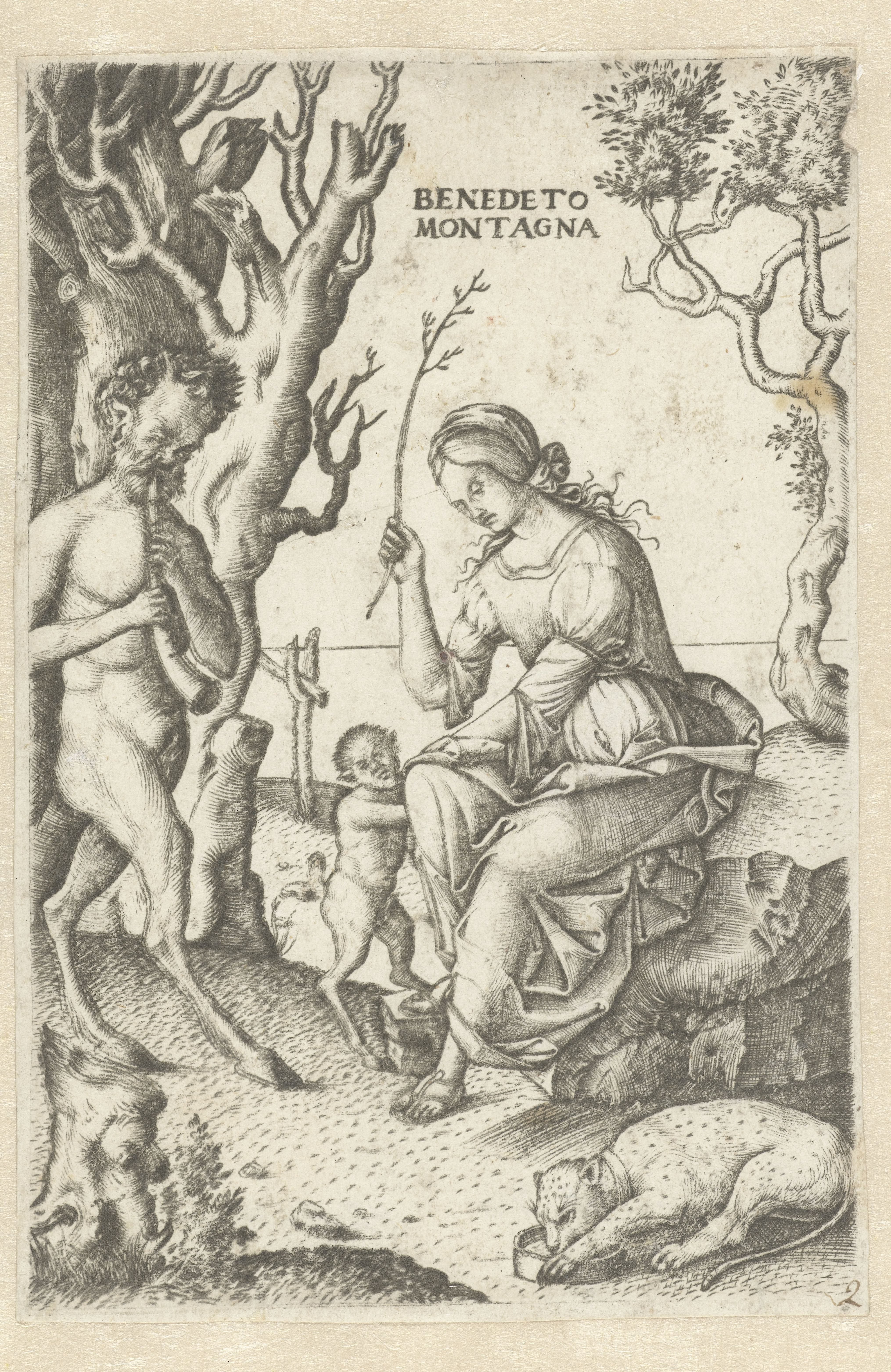 Satyr familie met man en vrouw met kind